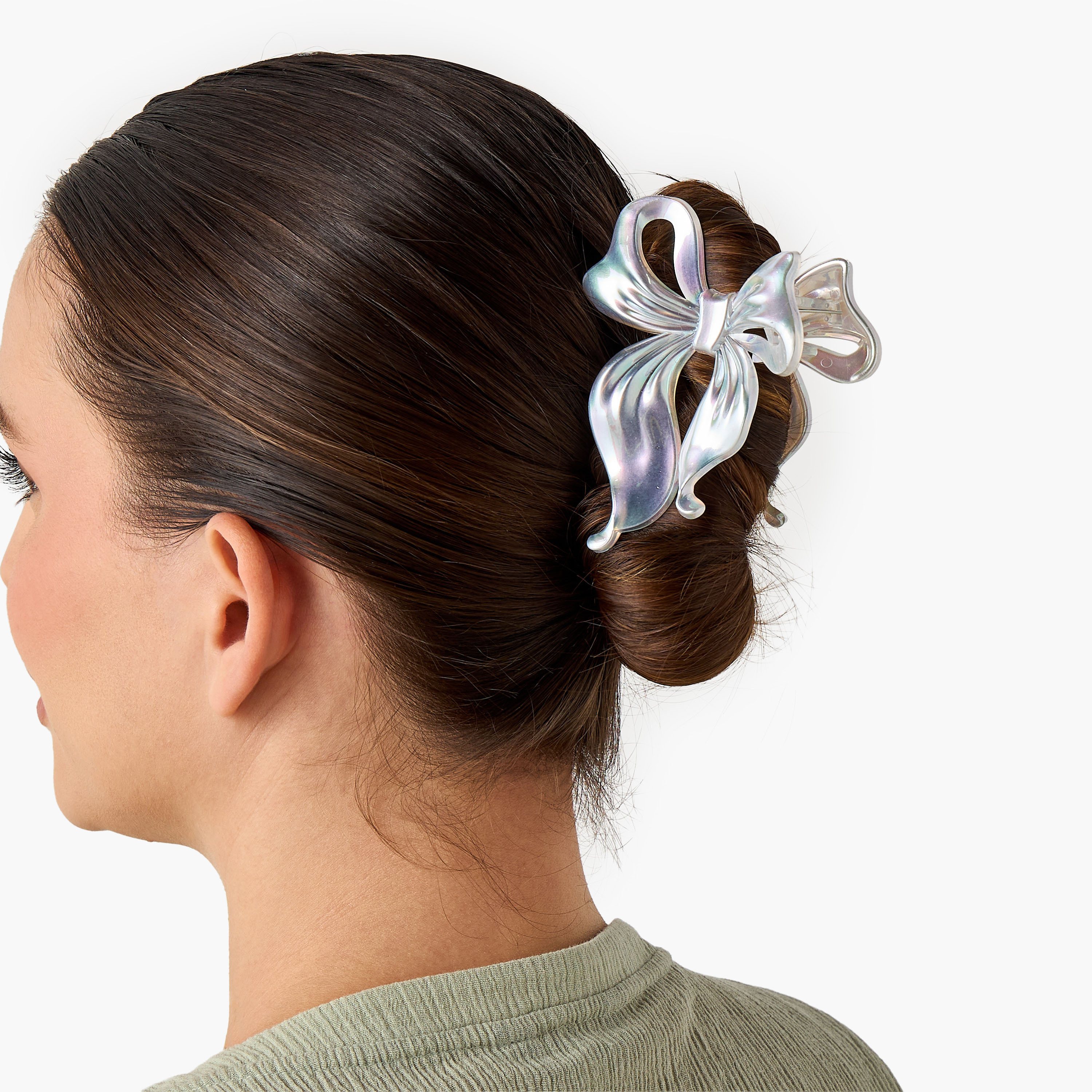 Pack of 2 - Bow Shaped Hair Clamp-women-hairaccessories-clamps-image-2