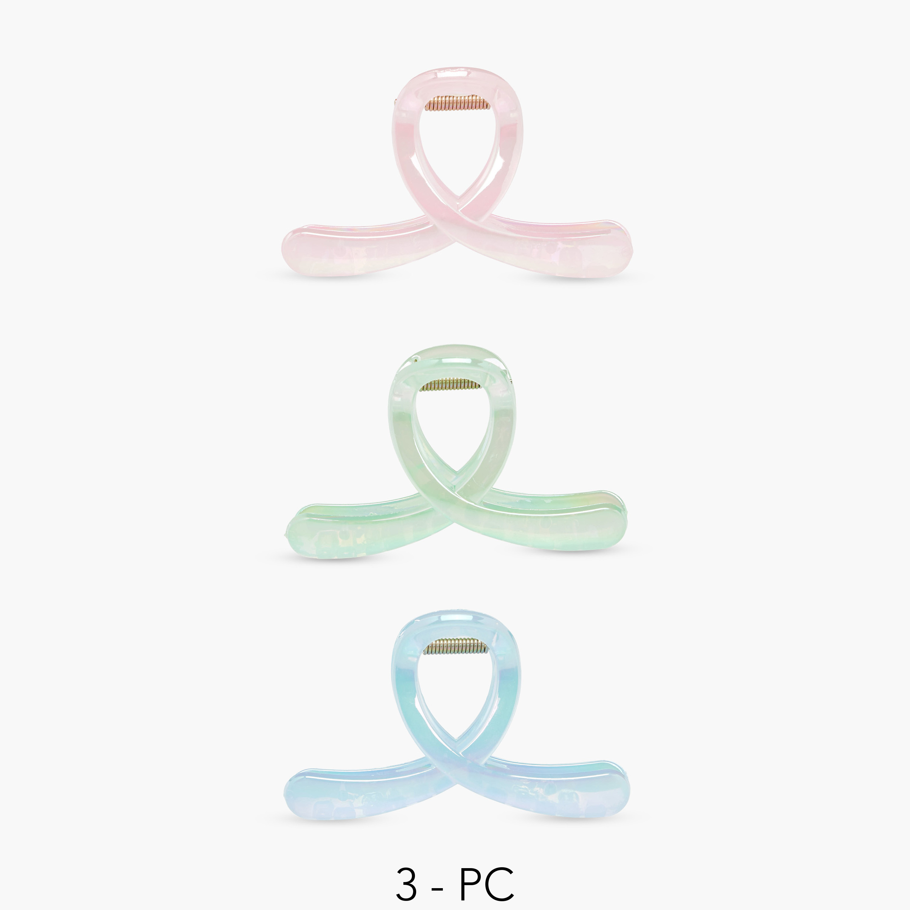 Pack of 3 - Loop Hair Clamp-women-hairaccessories-clamps-image-1
