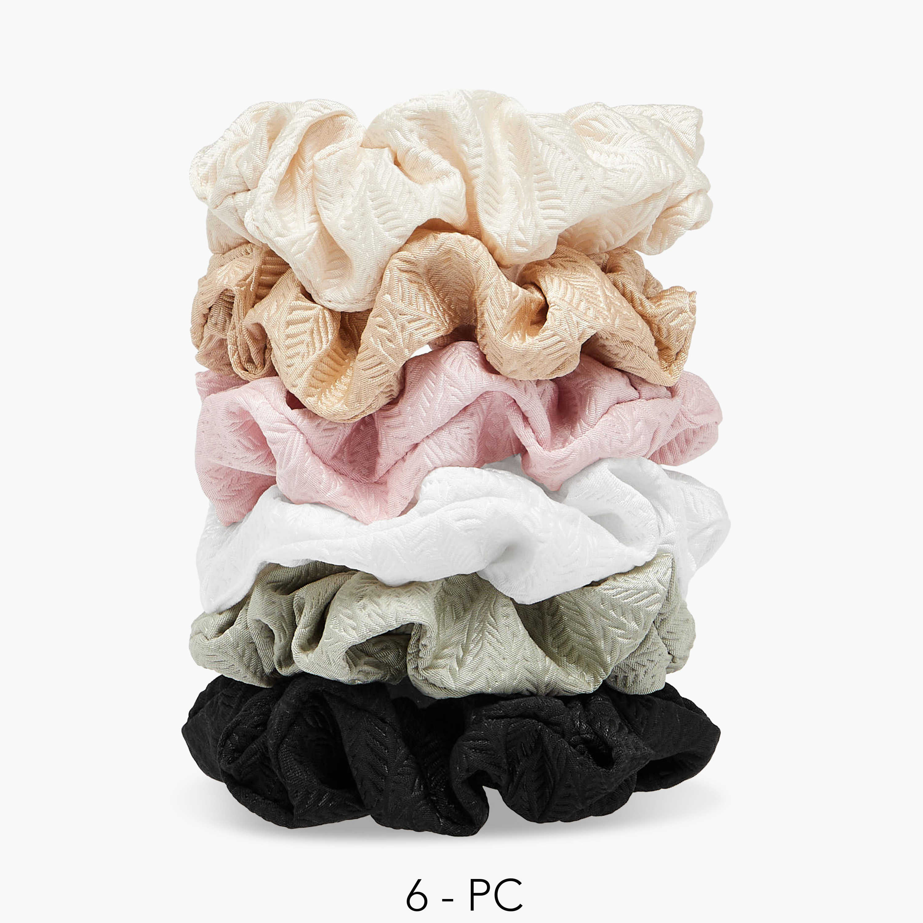 Pack of 6 Hair Scrunchie-women-hairaccessories-scrunchies-image-1