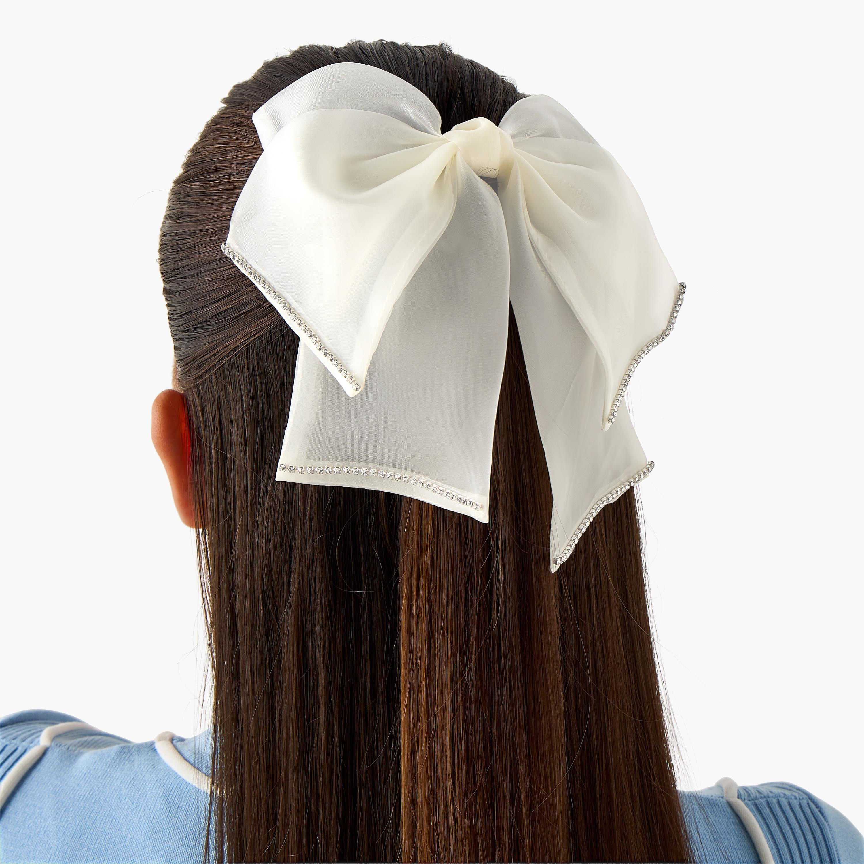 Bow Barrette Hair Clip with Embellishment-women-hairaccessories-clips-image-2