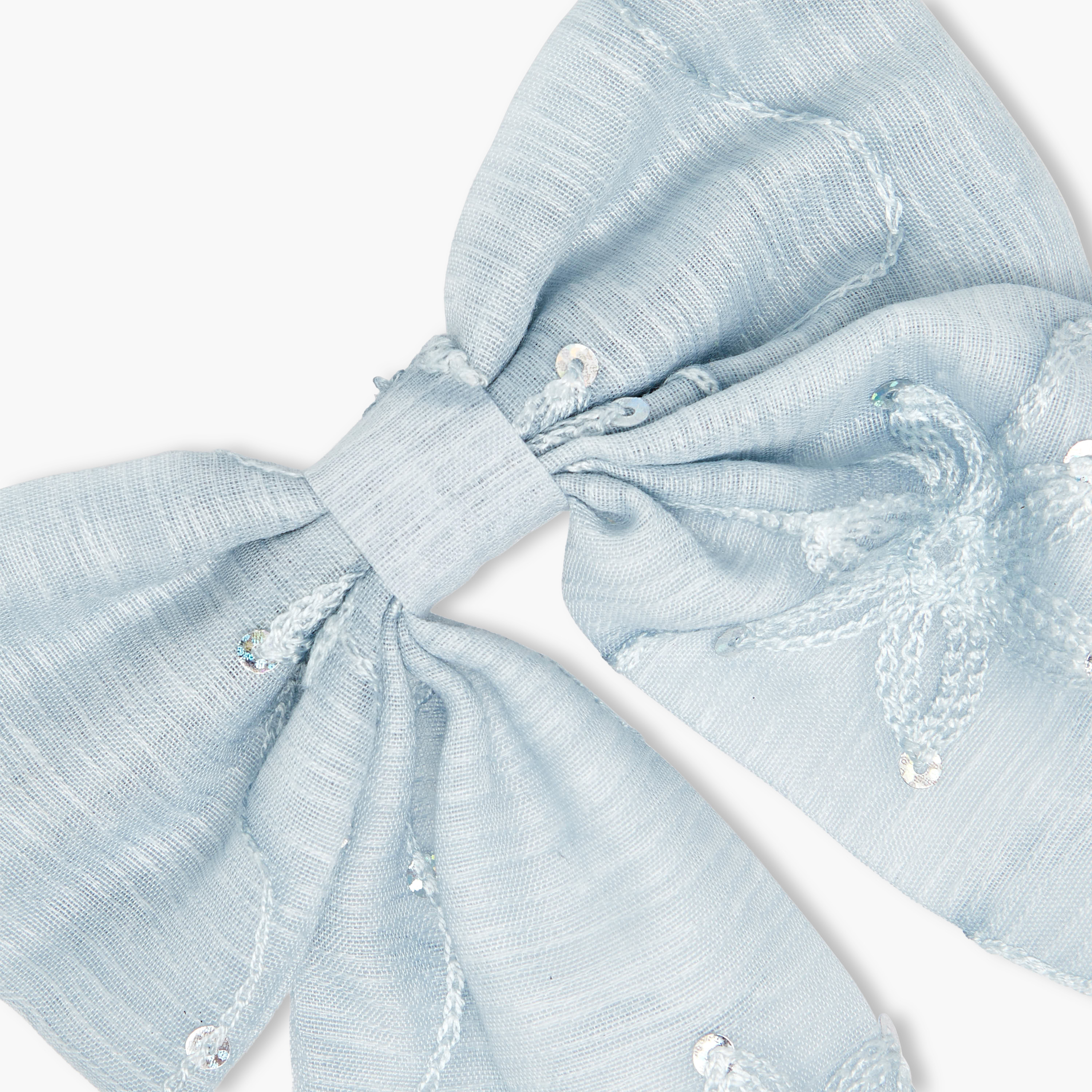 Bow Barrette Hair Clip with Embroidery-women-hairaccessories-clips-image-3