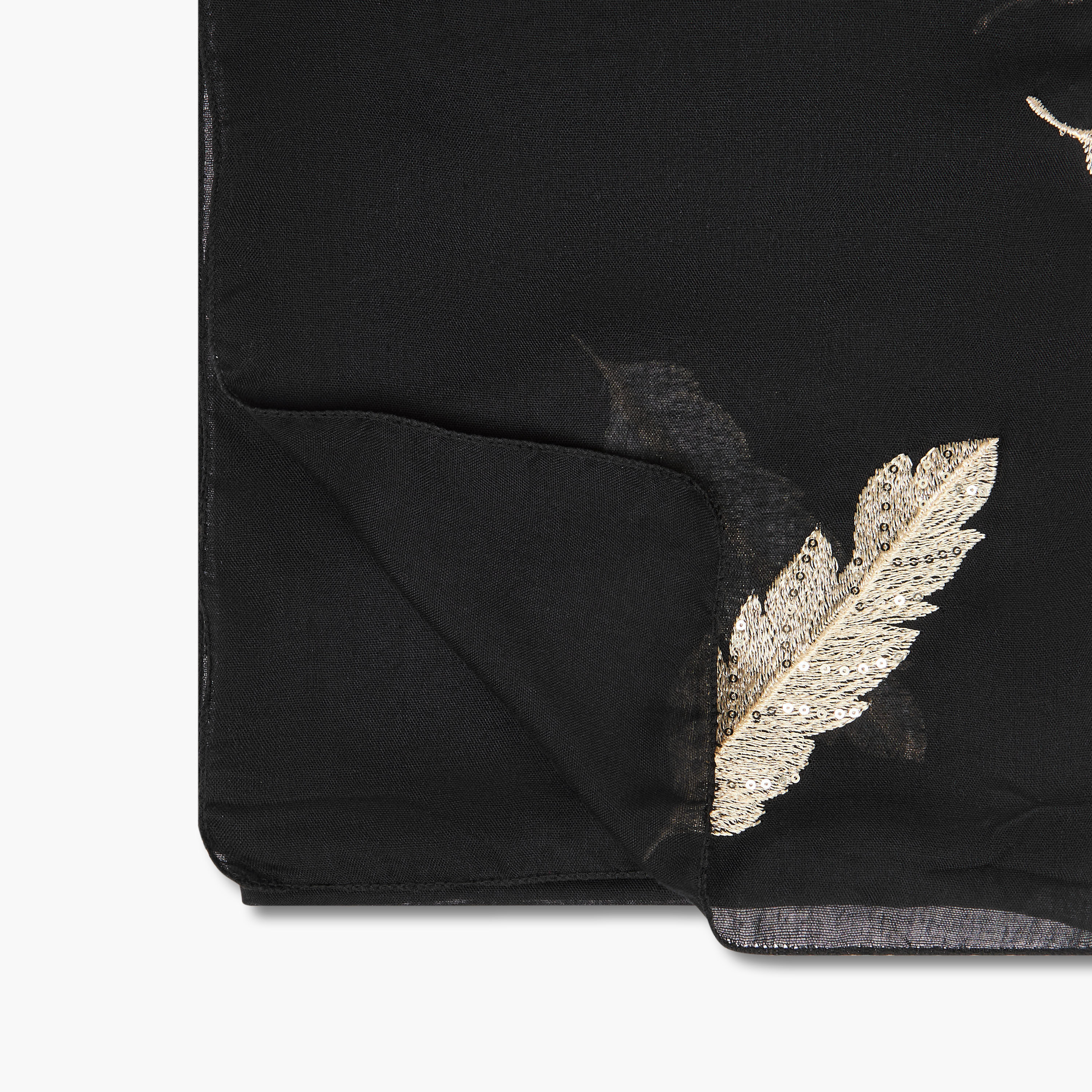 Scarf Feather Embroidered-women-winterwear-scarves-image-4