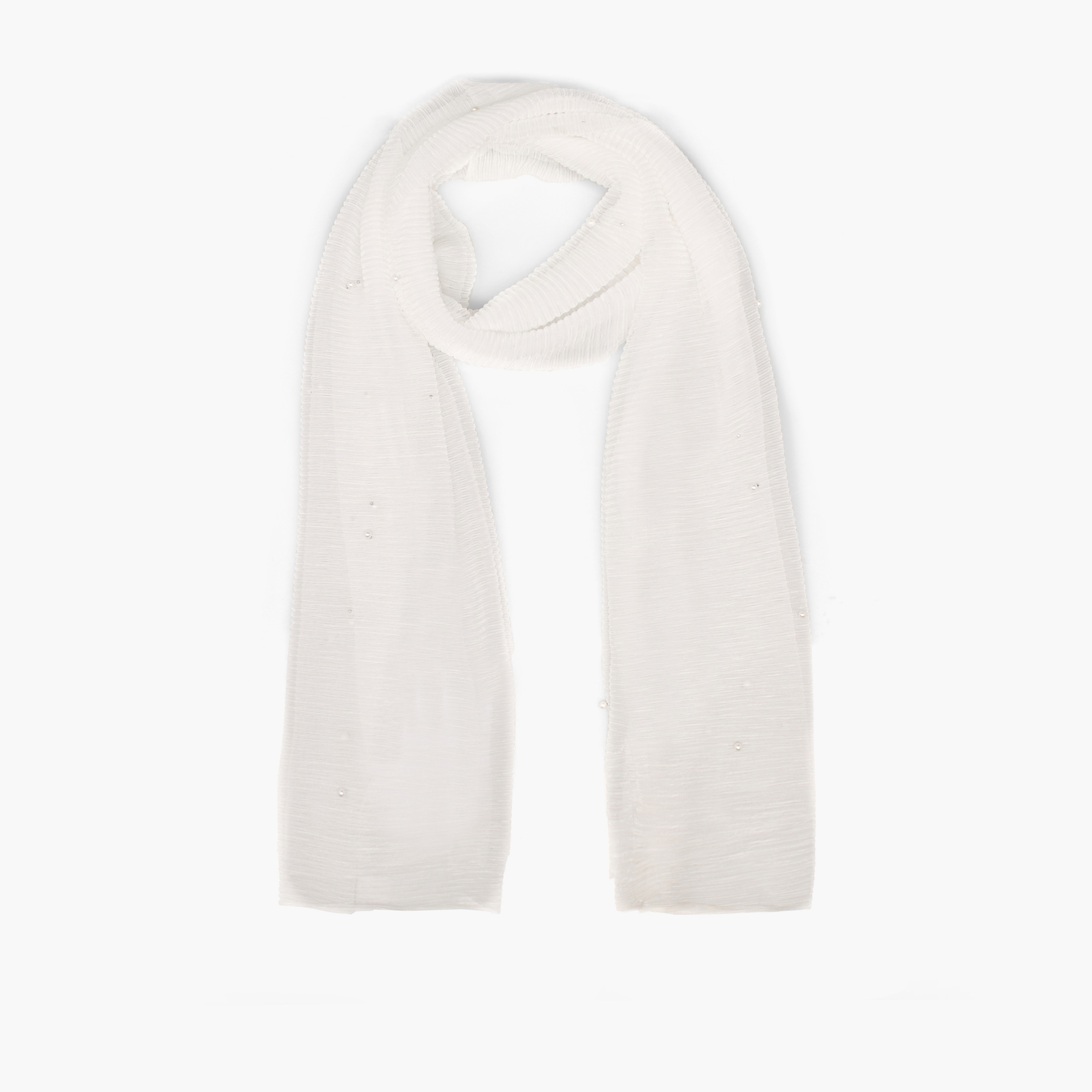 Scarf Lurex Pearl Embellished-women-winterwear-scarves-image-1