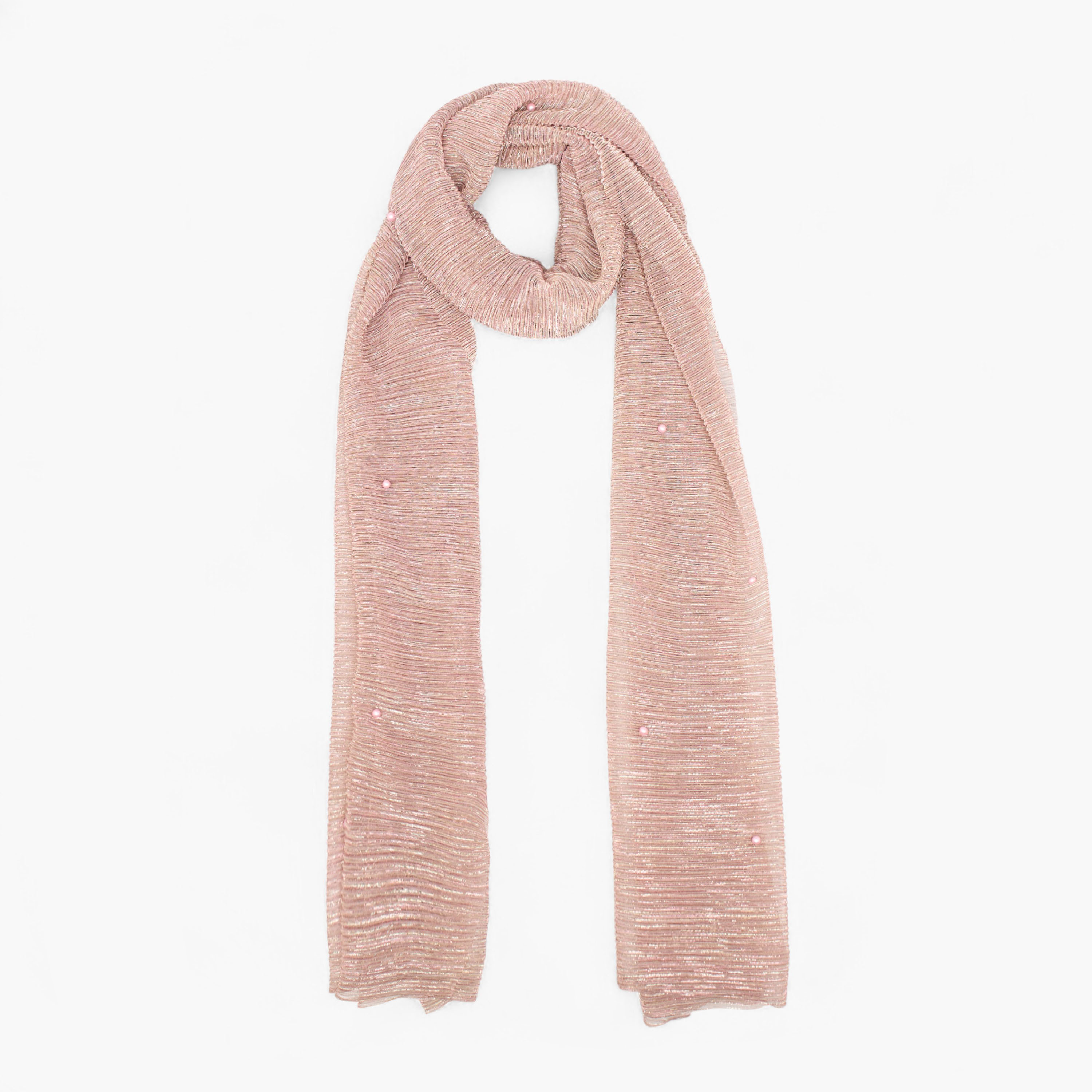 Scarf Lurex Pearl Embellishment-women-winterwear-scarves-image-1