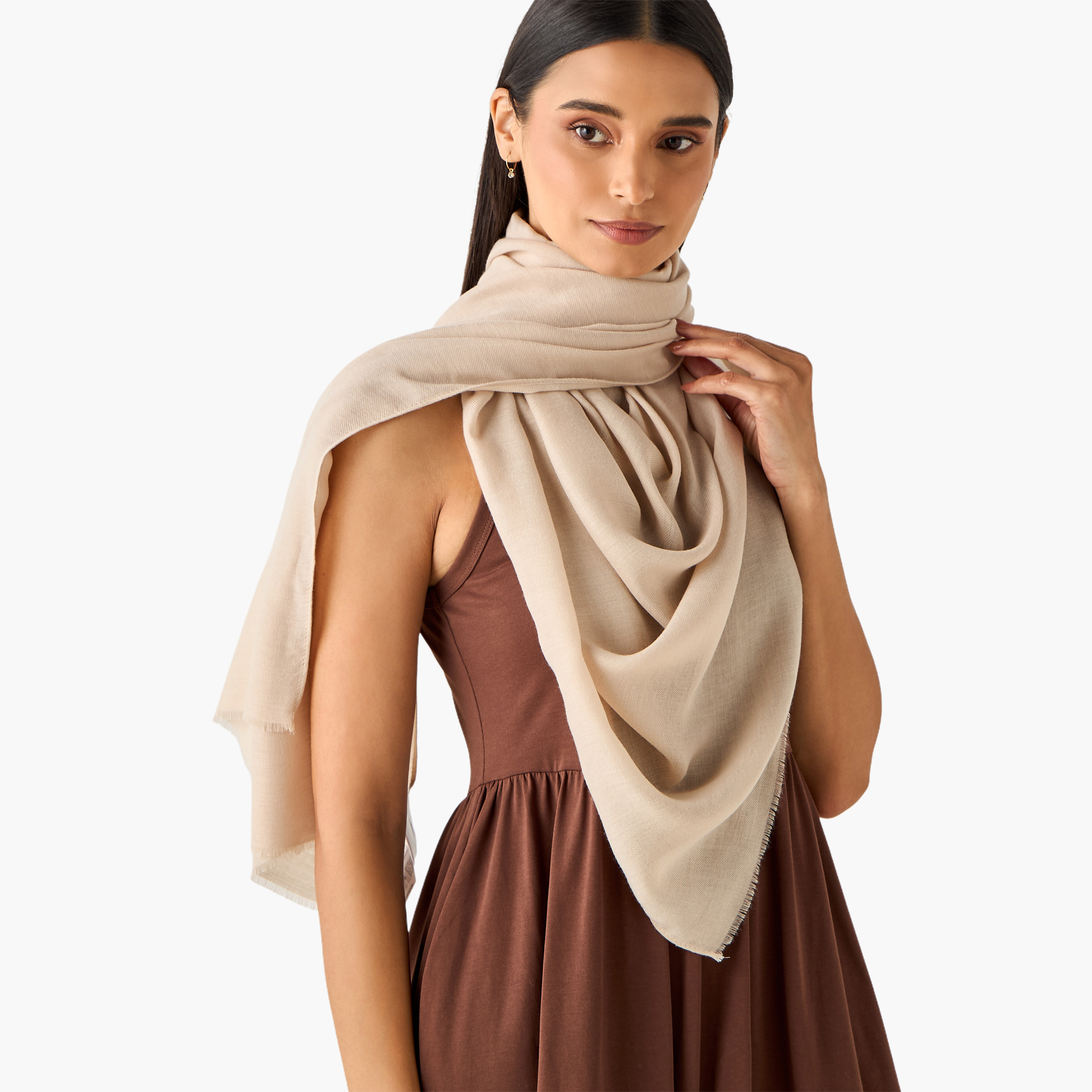 Scarf Beige-women-winterwear-scarves-image-2