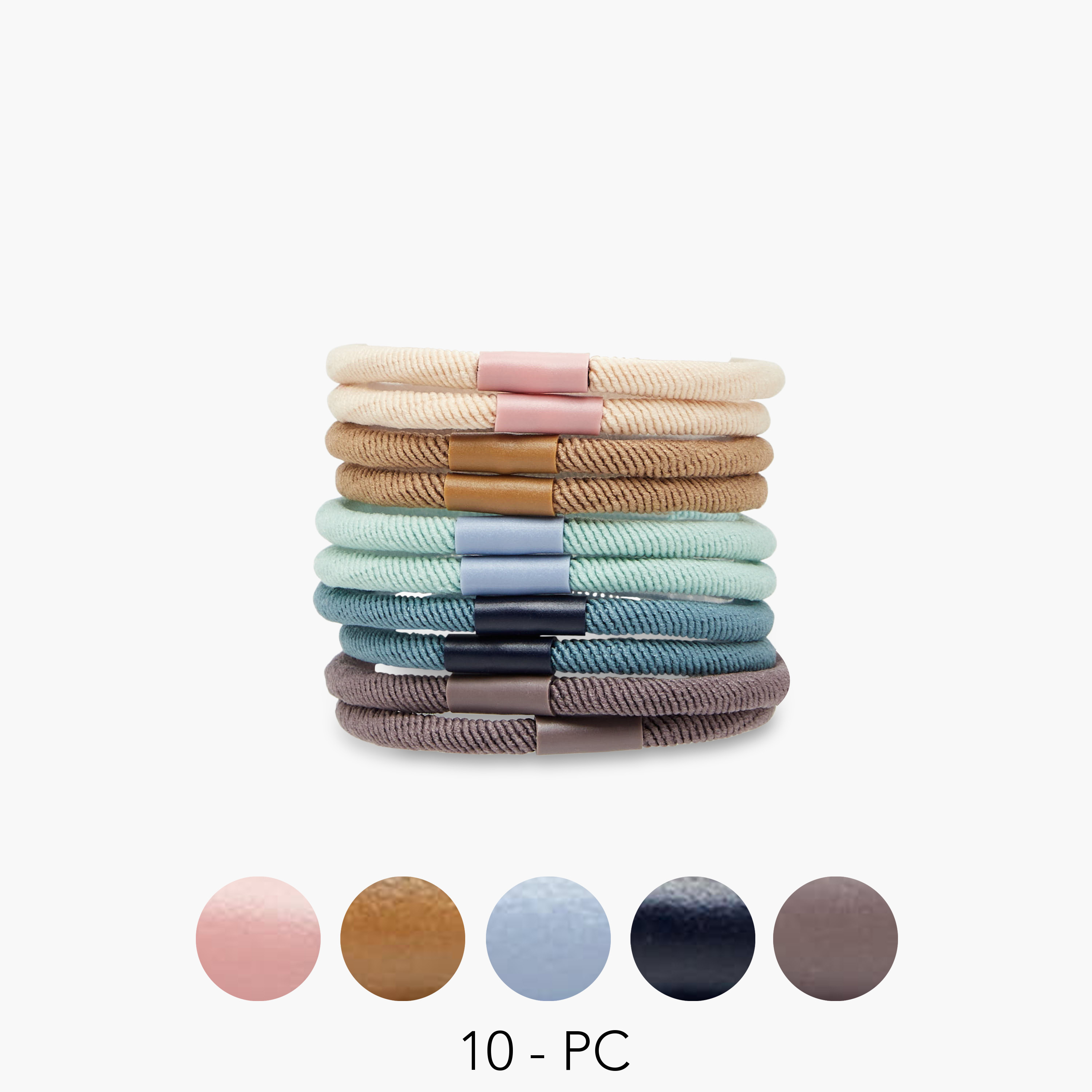 طقم ربطات شعر من 10 قطع-women-hairaccessories-scrunchies-image-1