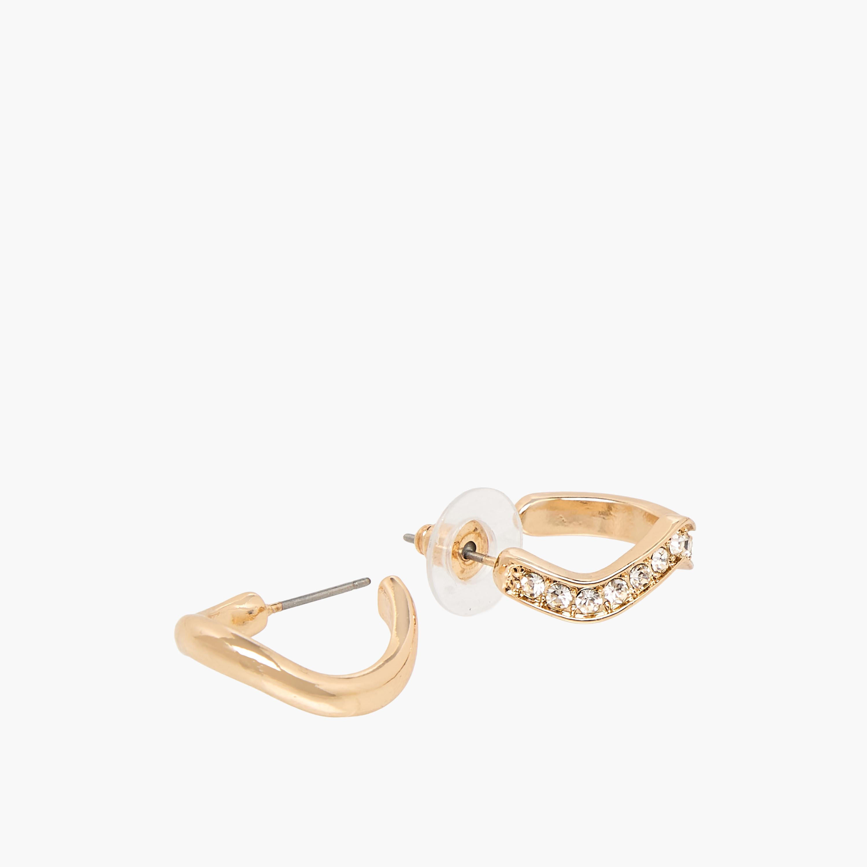 Gloo Pack of 6 Gold Tone Earrings with Pushback Closure-women-watchesandjewellery-jewellery-earrings-image-4