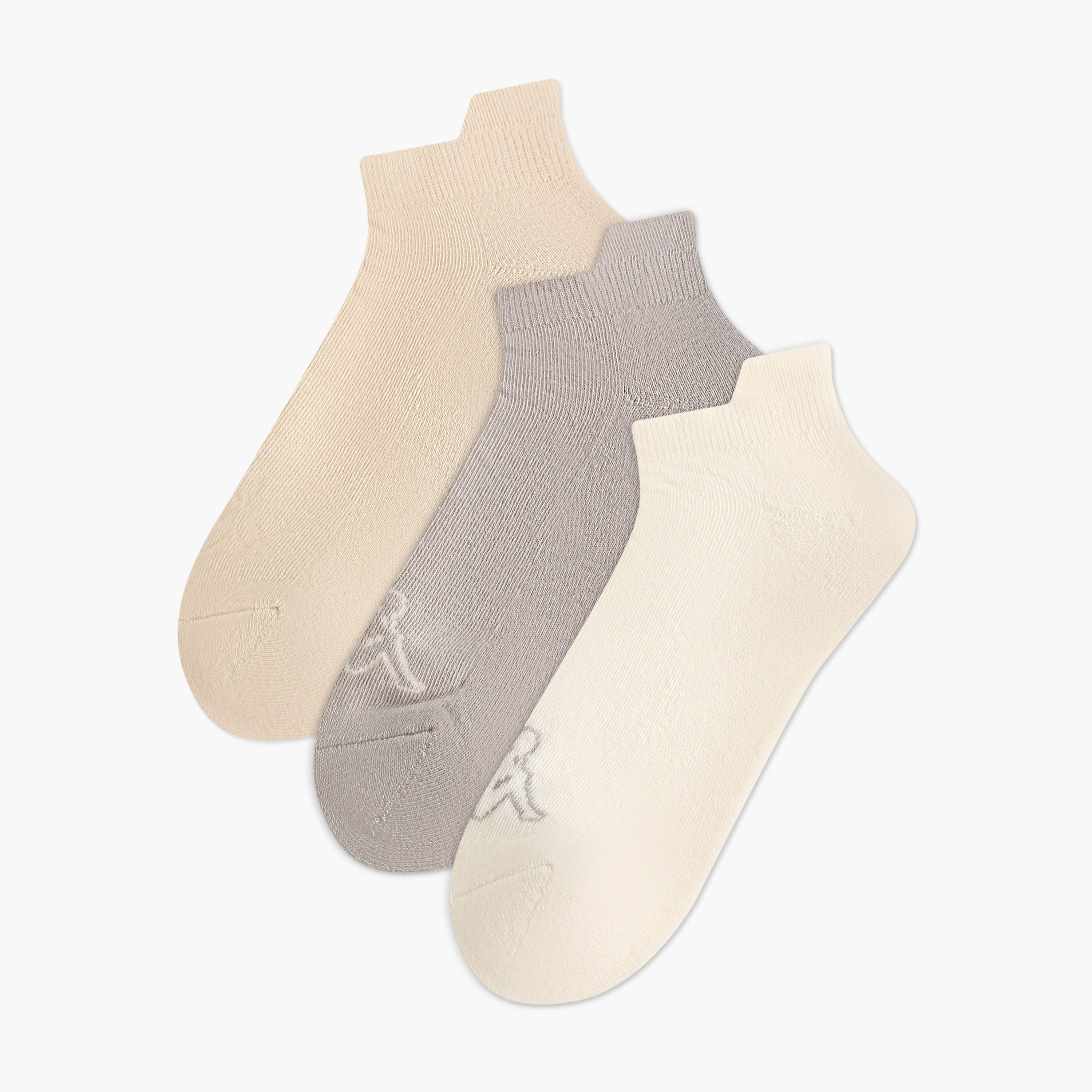 طقم من 3 جوارب تمرين بطول الكاحل من كابا-women-socksandstockings-image-1