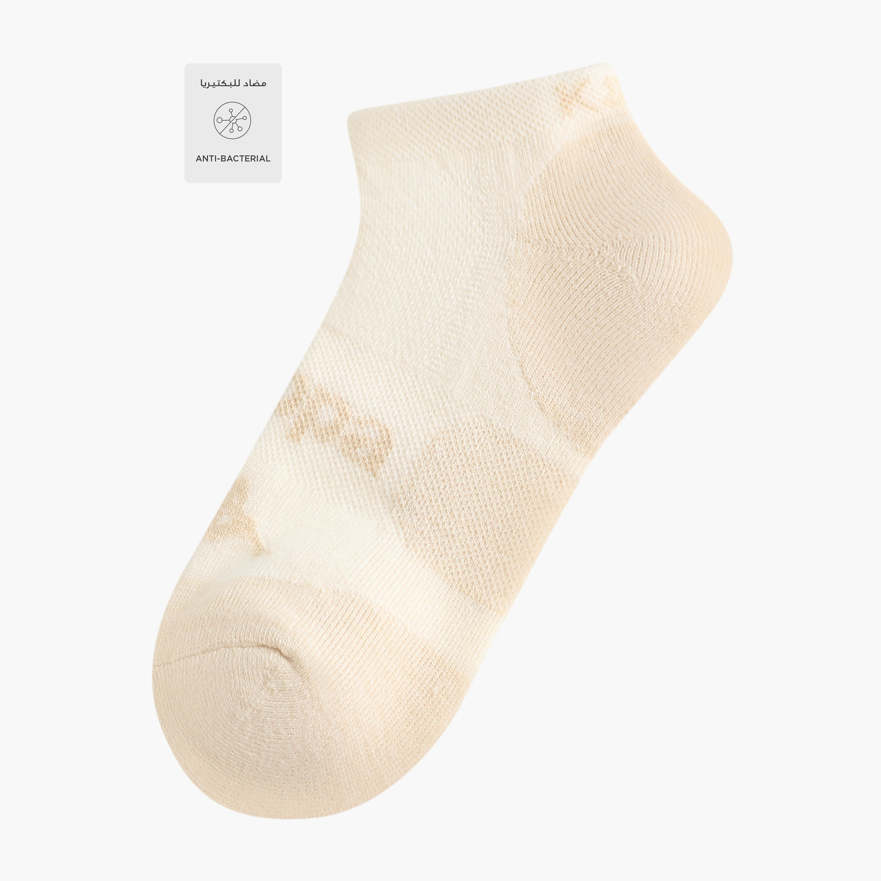 طقم من 5 جوارب تمرين تيري بطول الكاحل من كابا-women-socksandstockings-image-2