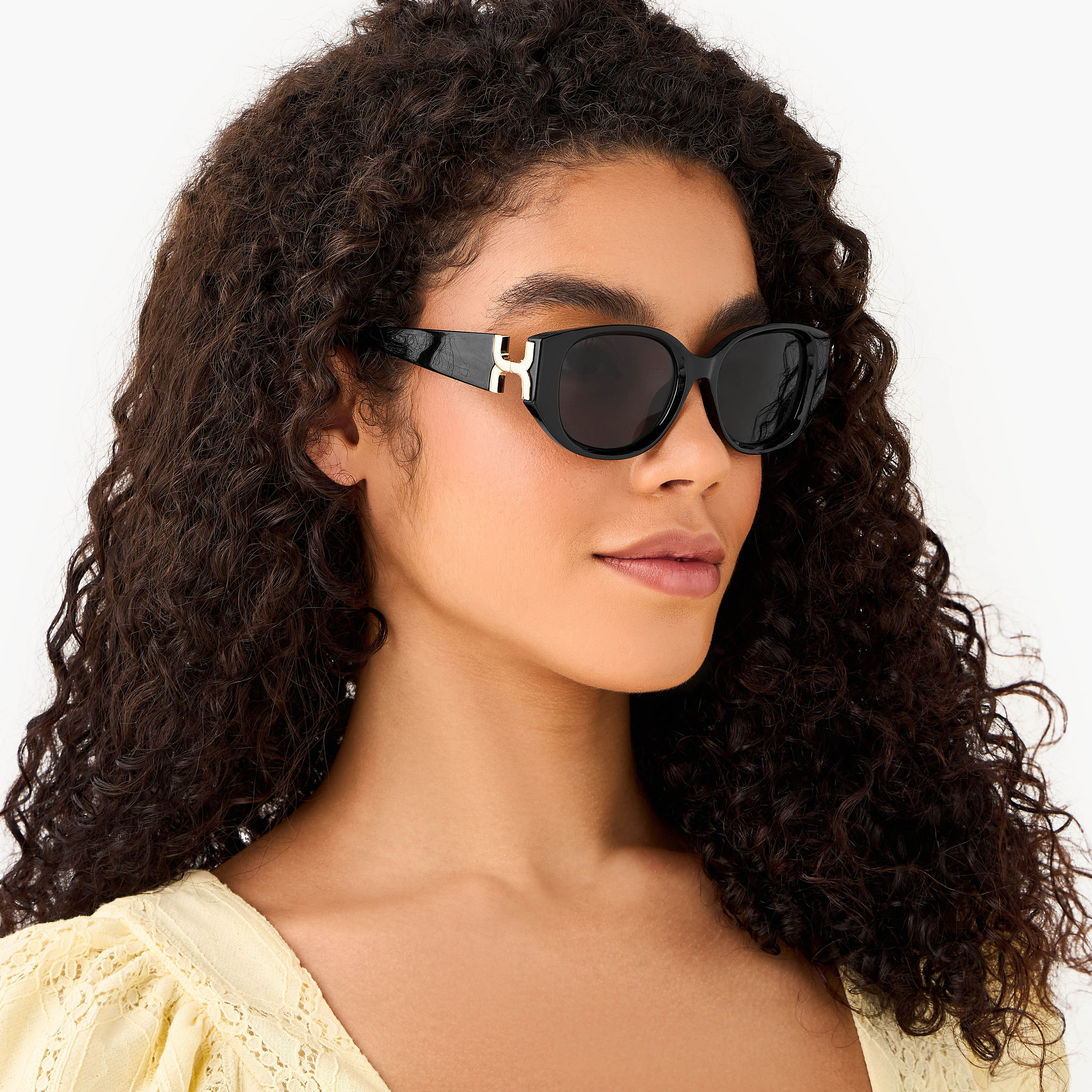 Sunglasses Square UV Protection Black Lens-women-sunglasses-image-2