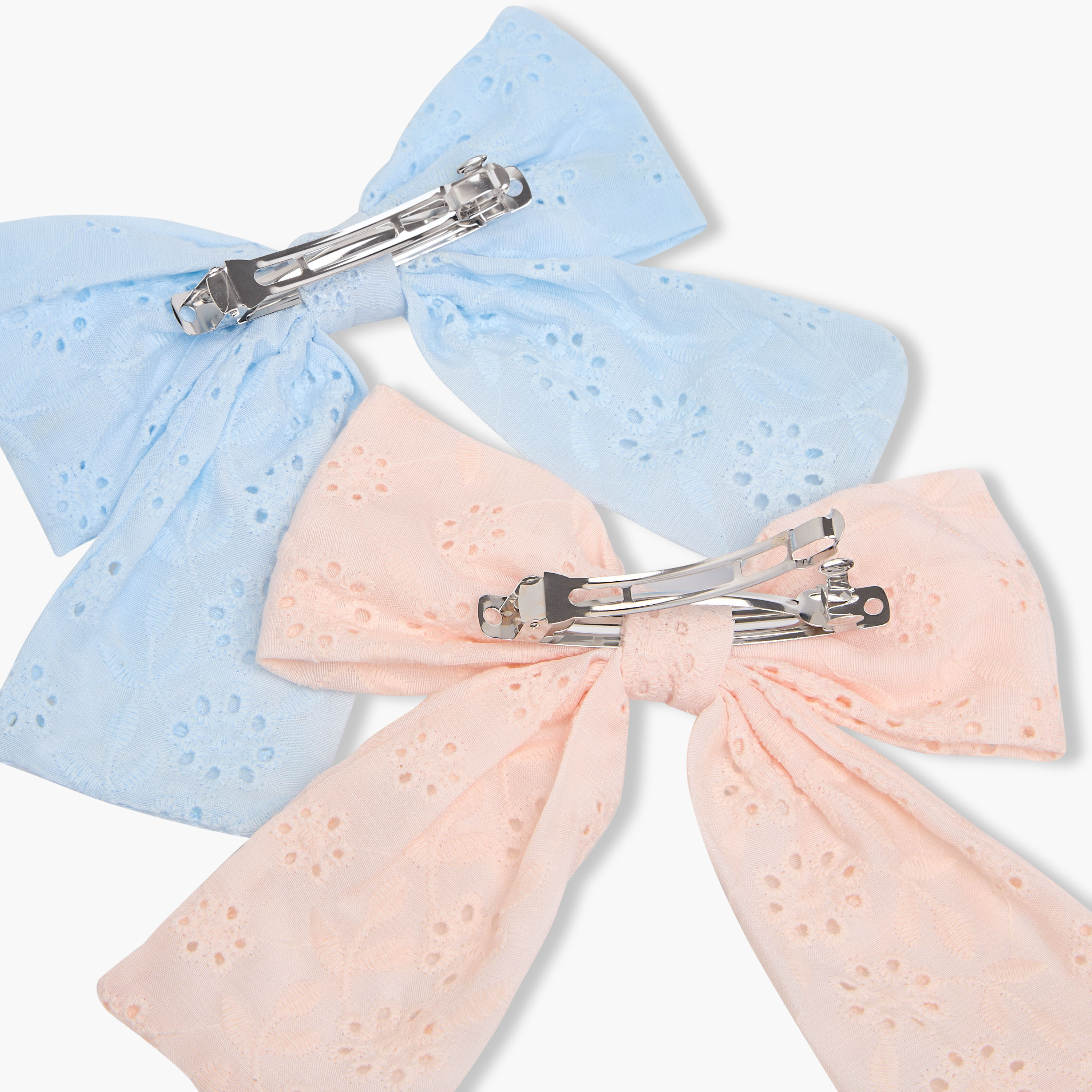 Pack of 2 Schiffli Bow Barrette Hair Clip-women-hairaccessories-clips-image-5