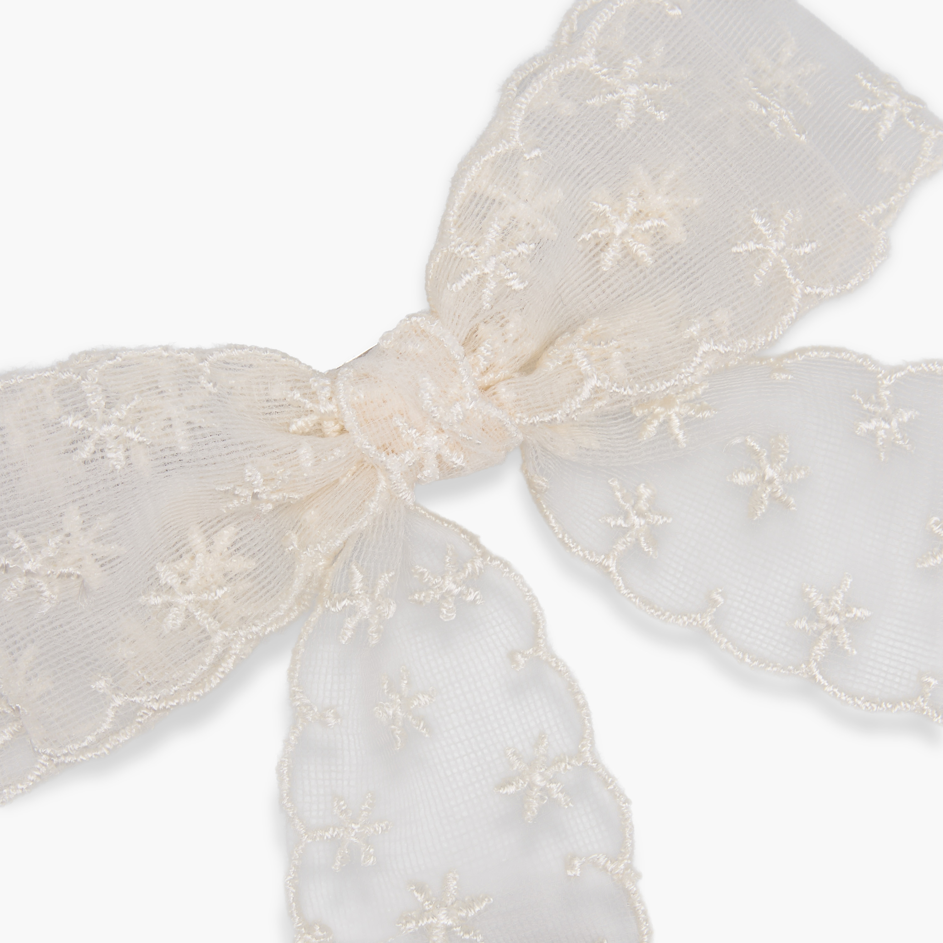 Set of 2 - Lace Detail Bow Barette Clip-women-hairaccessories-clips-image-3