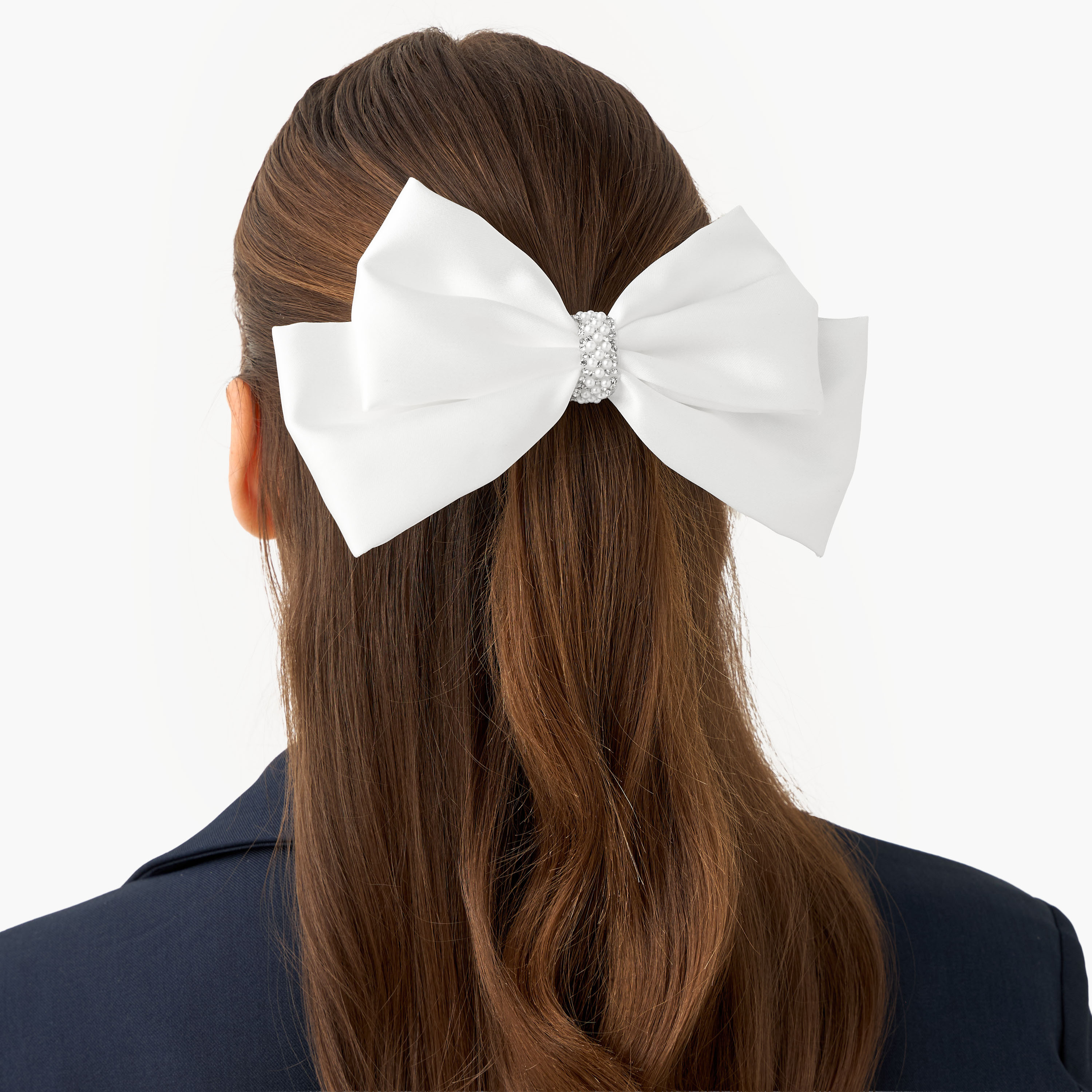 Pack of 2 Bow Barrette Hair Clip with Embellishment-women-hairaccessories-clips-image-2