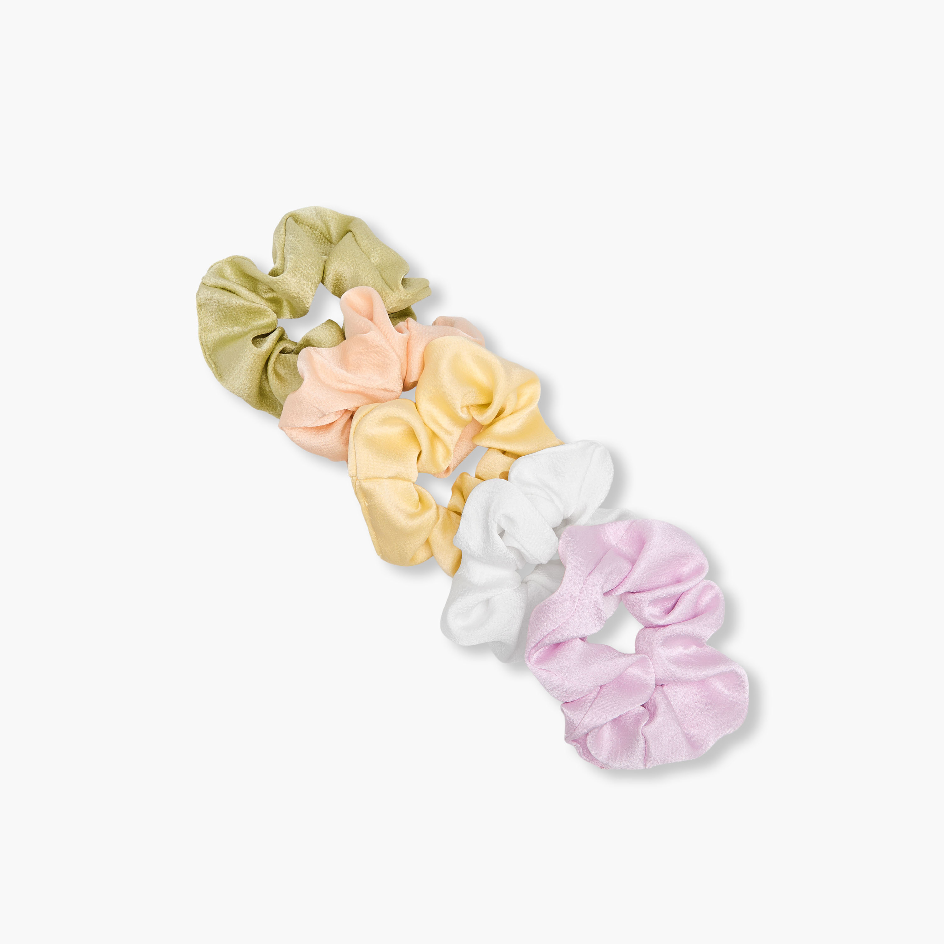Pack of 5 Satin Hair Scrunchie-women-hairaccessories-scrunchies-image-3