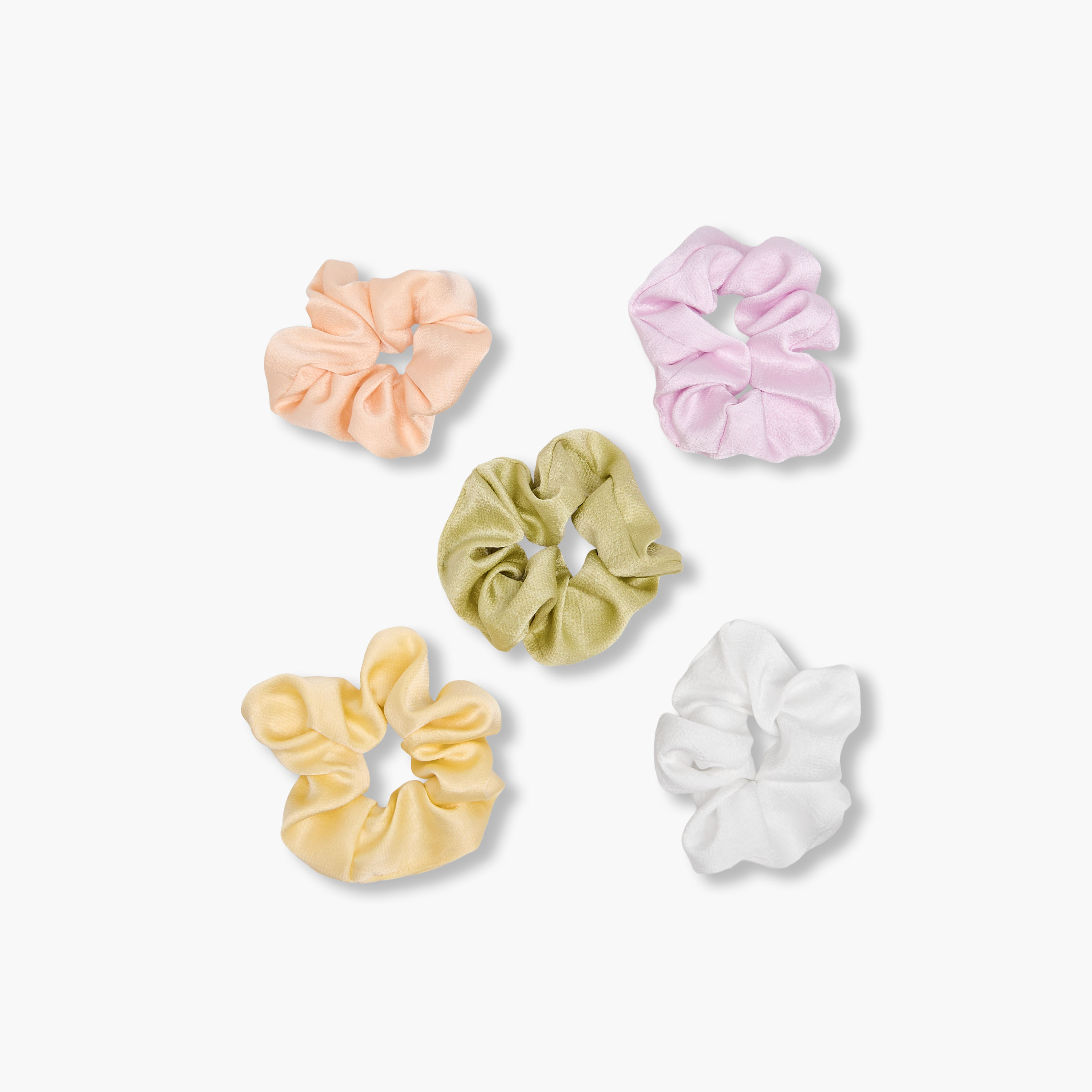 Pack of 5 Satin Hair Scrunchie-women-hairaccessories-scrunchies-image-4