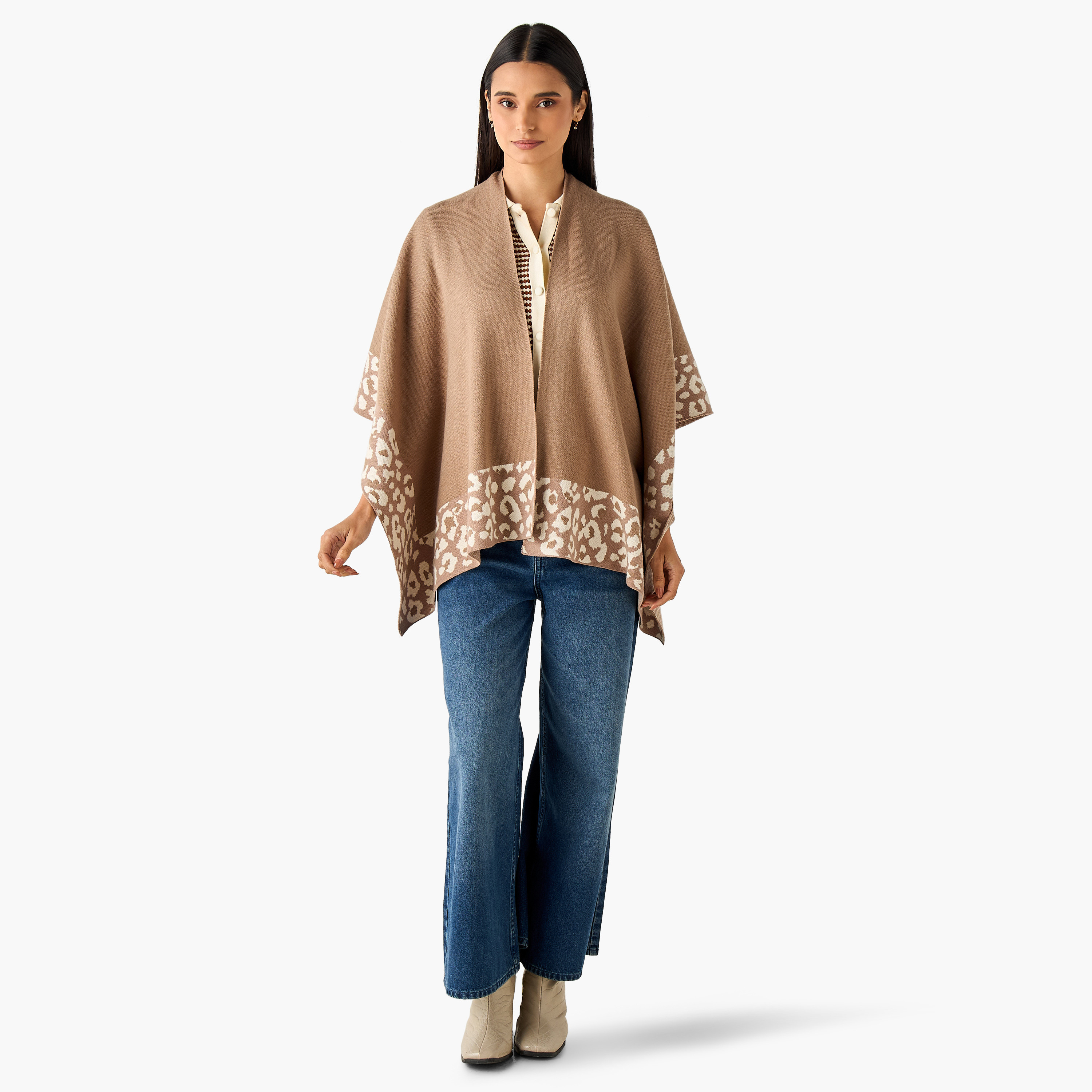 Cape Animal Print Beige-women-winterwear-scarves-image-2