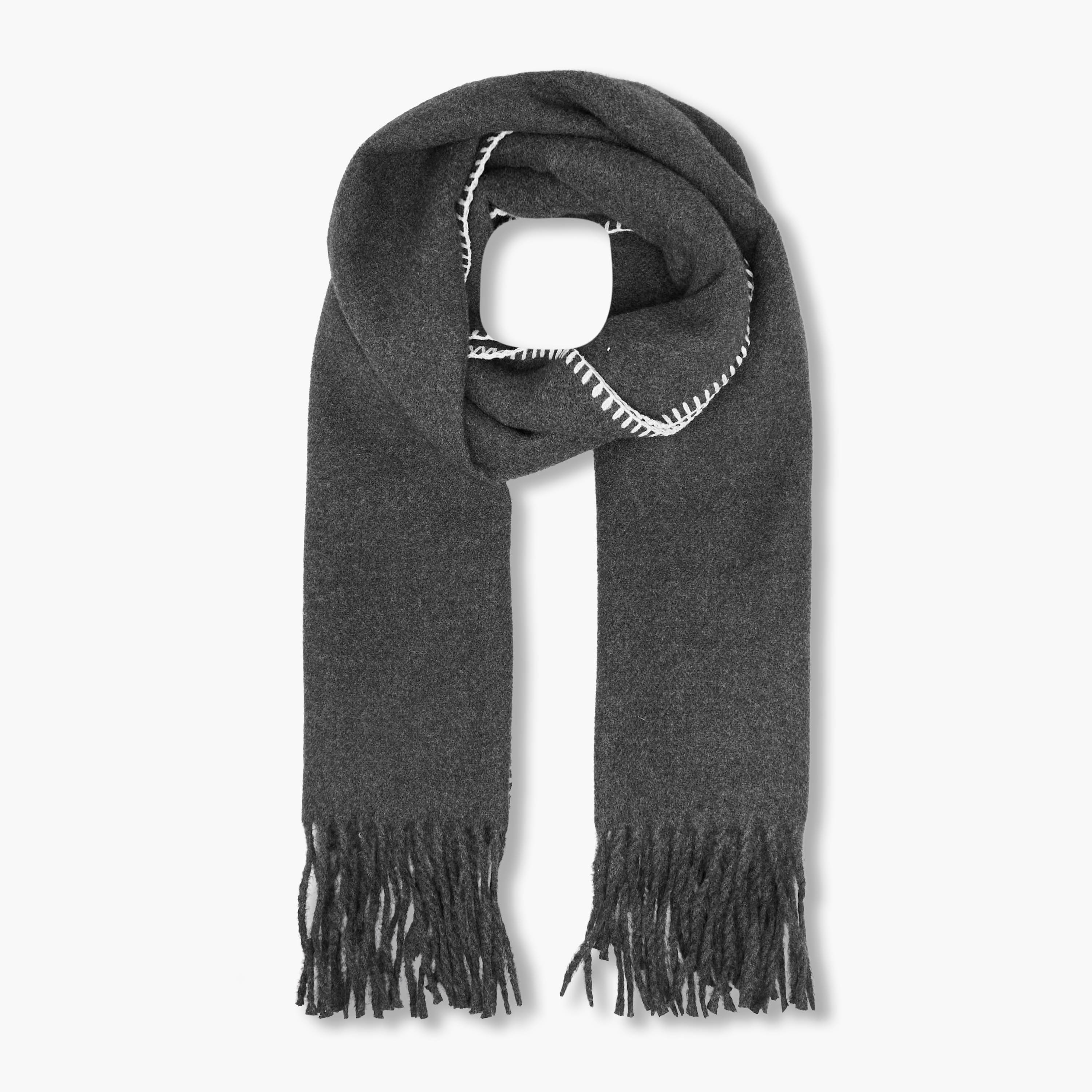 Scarf with Contrast Stitch Detail-women-winterwear-scarves-image-1