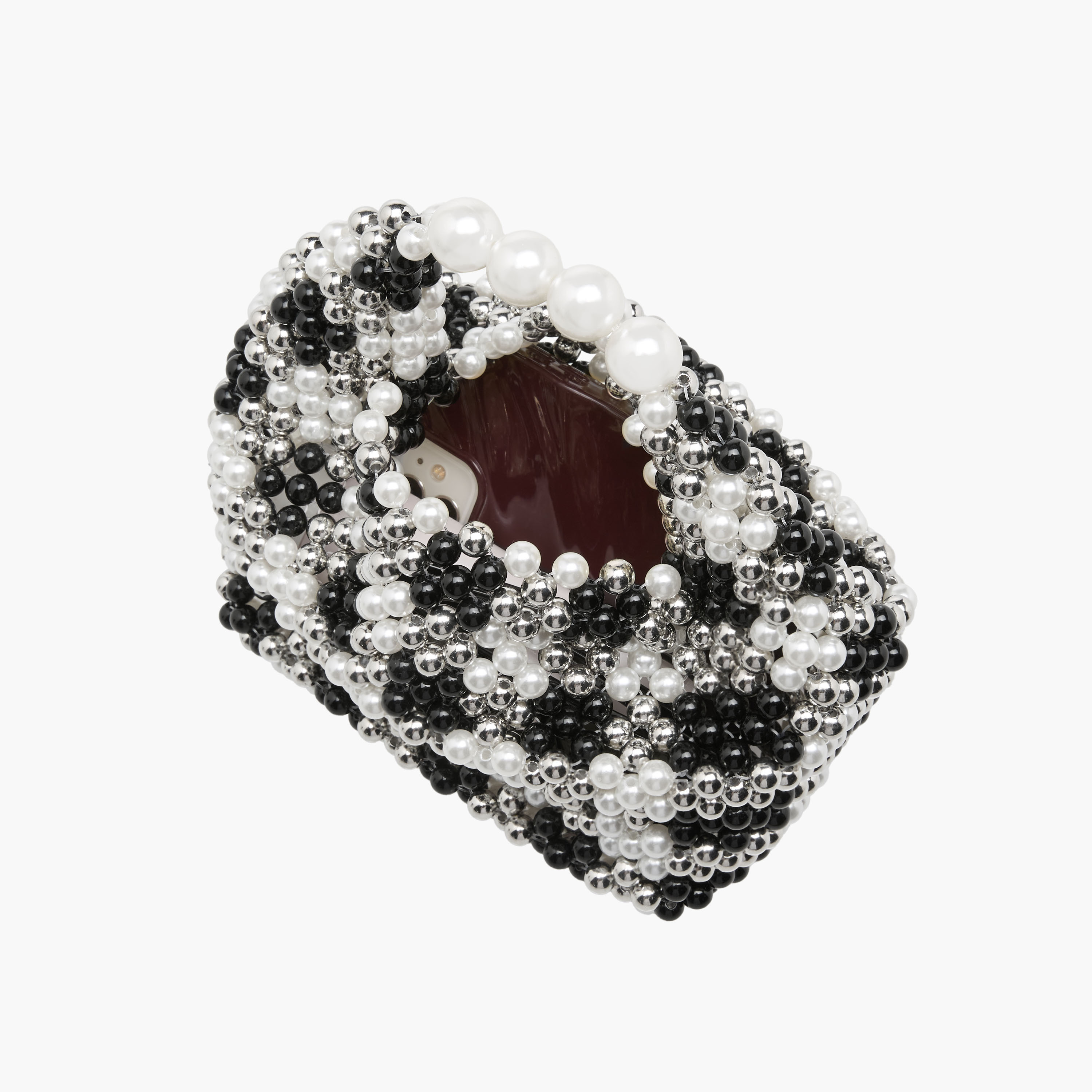Beaded Pearl Embellished Hobo Bag-women-bagsandwallets-handbags-image-8