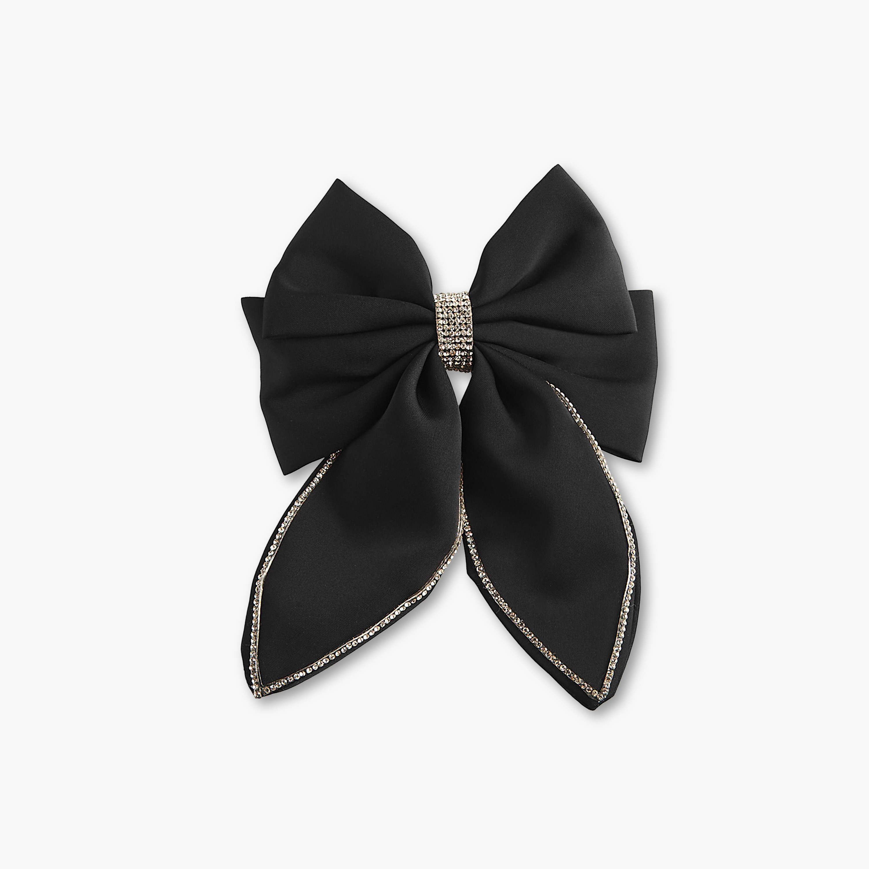 Bow Barette Hair Clip with Embellishments-women-hairaccessories-clips-image-1