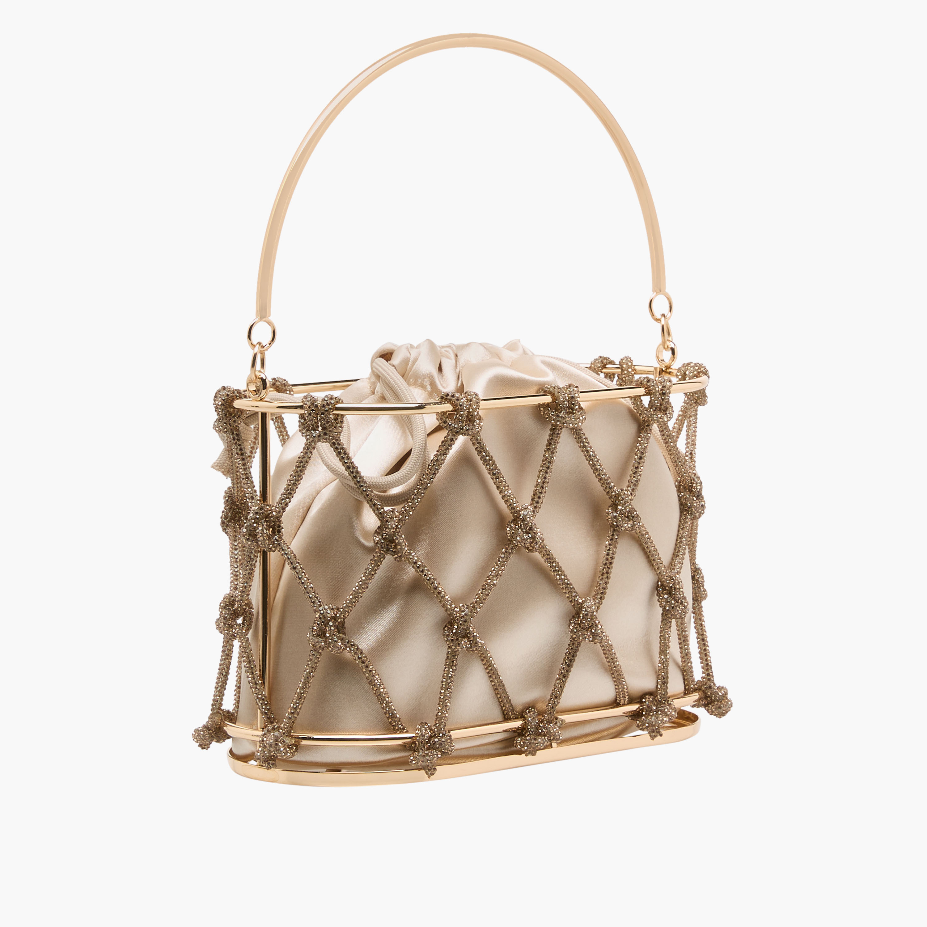 Crystal Embellished Bucket Bag with Drawstring Closure-women-bagsandwallets-handbags-image-4