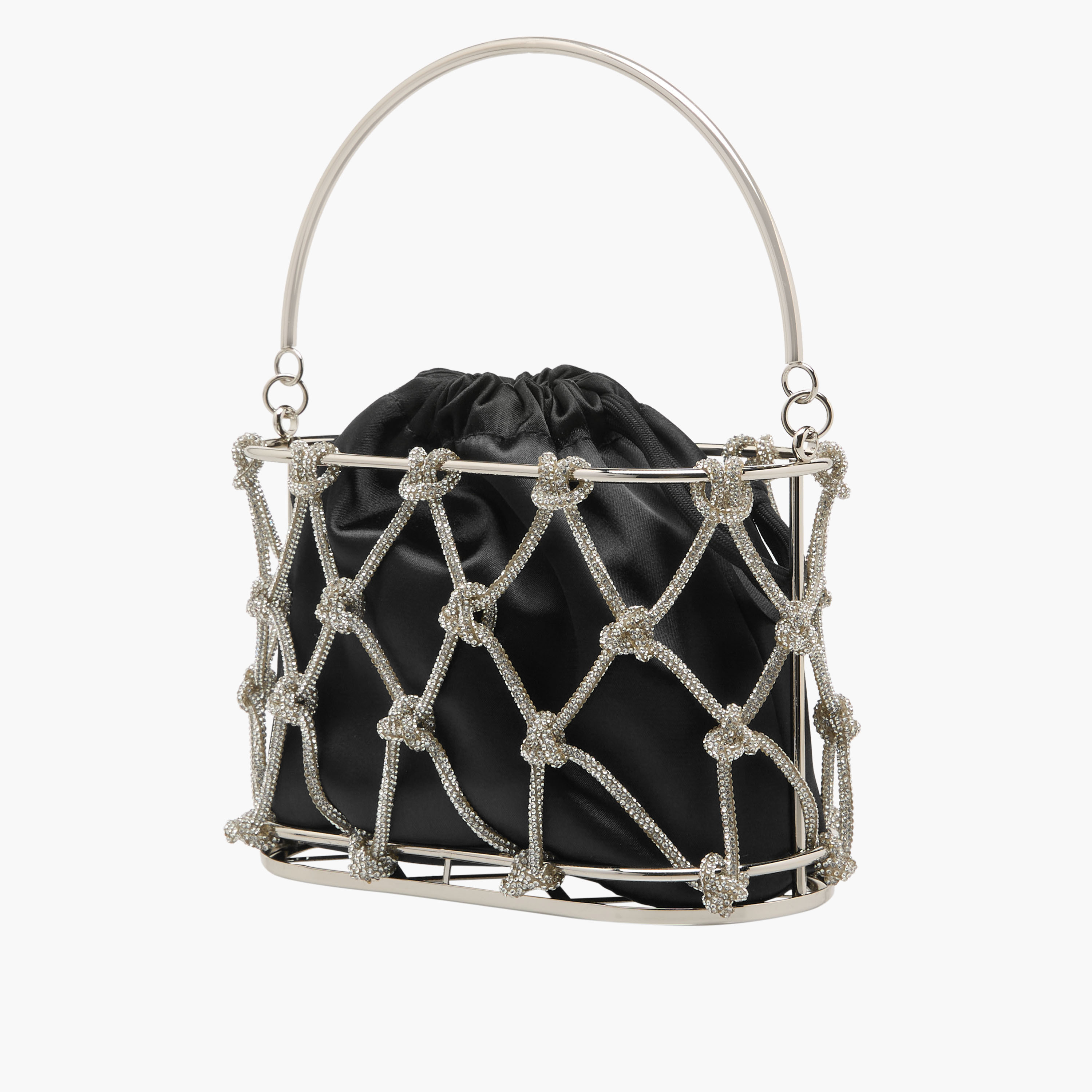 Crystal Embellished Bucket Bag with Drawstring Closure-women-bagsandwallets-handbags-image-3