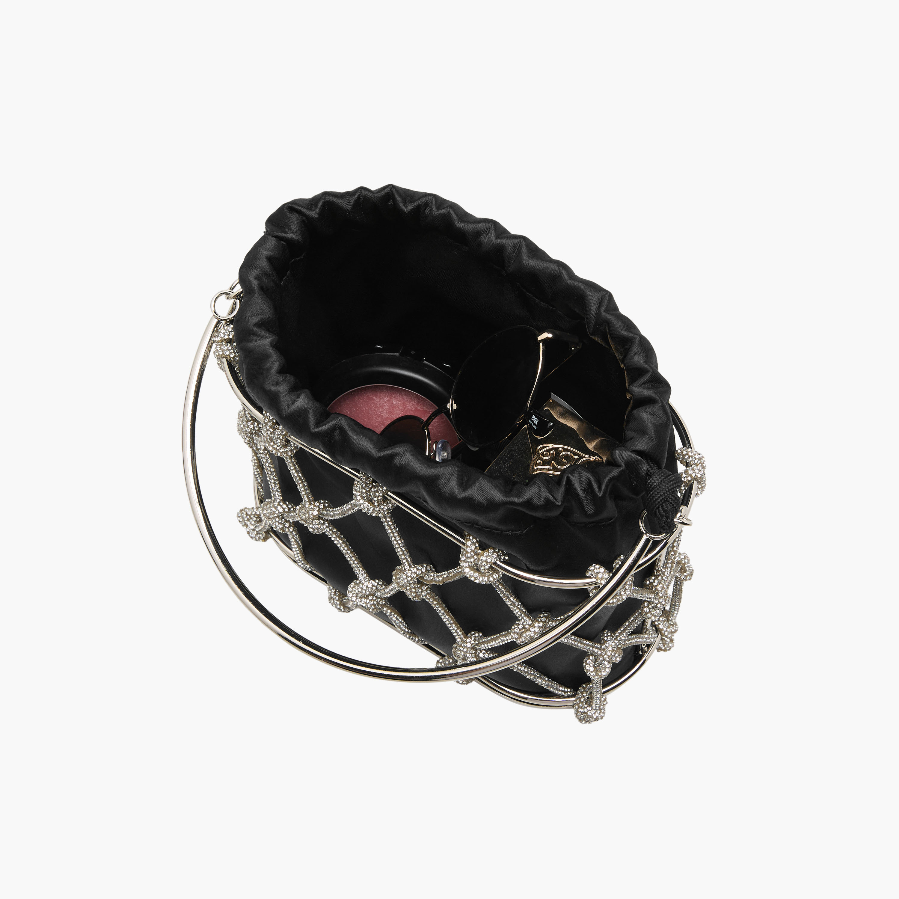 Crystal Embellished Bucket Bag with Drawstring Closure-women-bagsandwallets-handbags-image-8