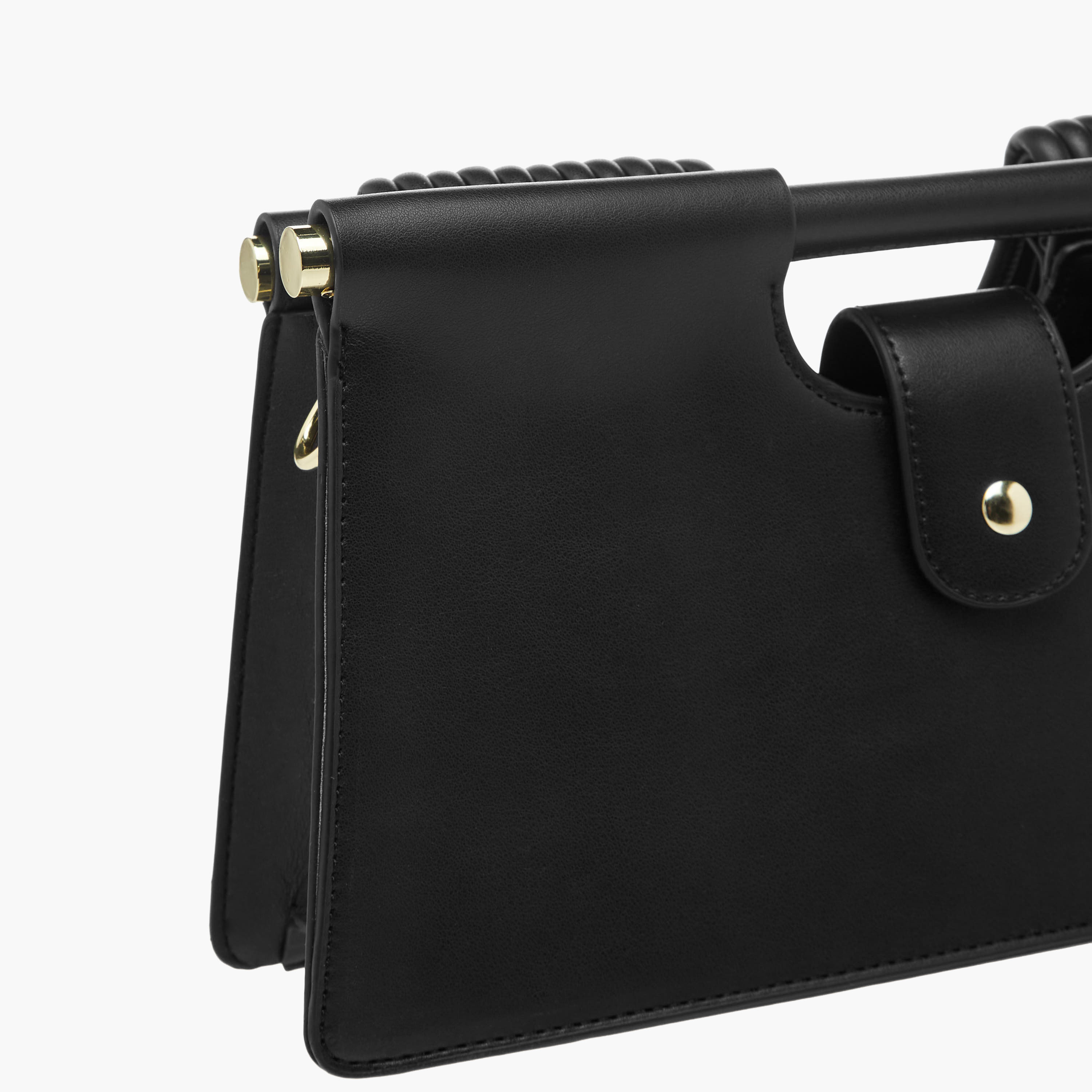 Textured Handle Clutch with Detachable Strap-women-bagsandwallets-handbags-image-6