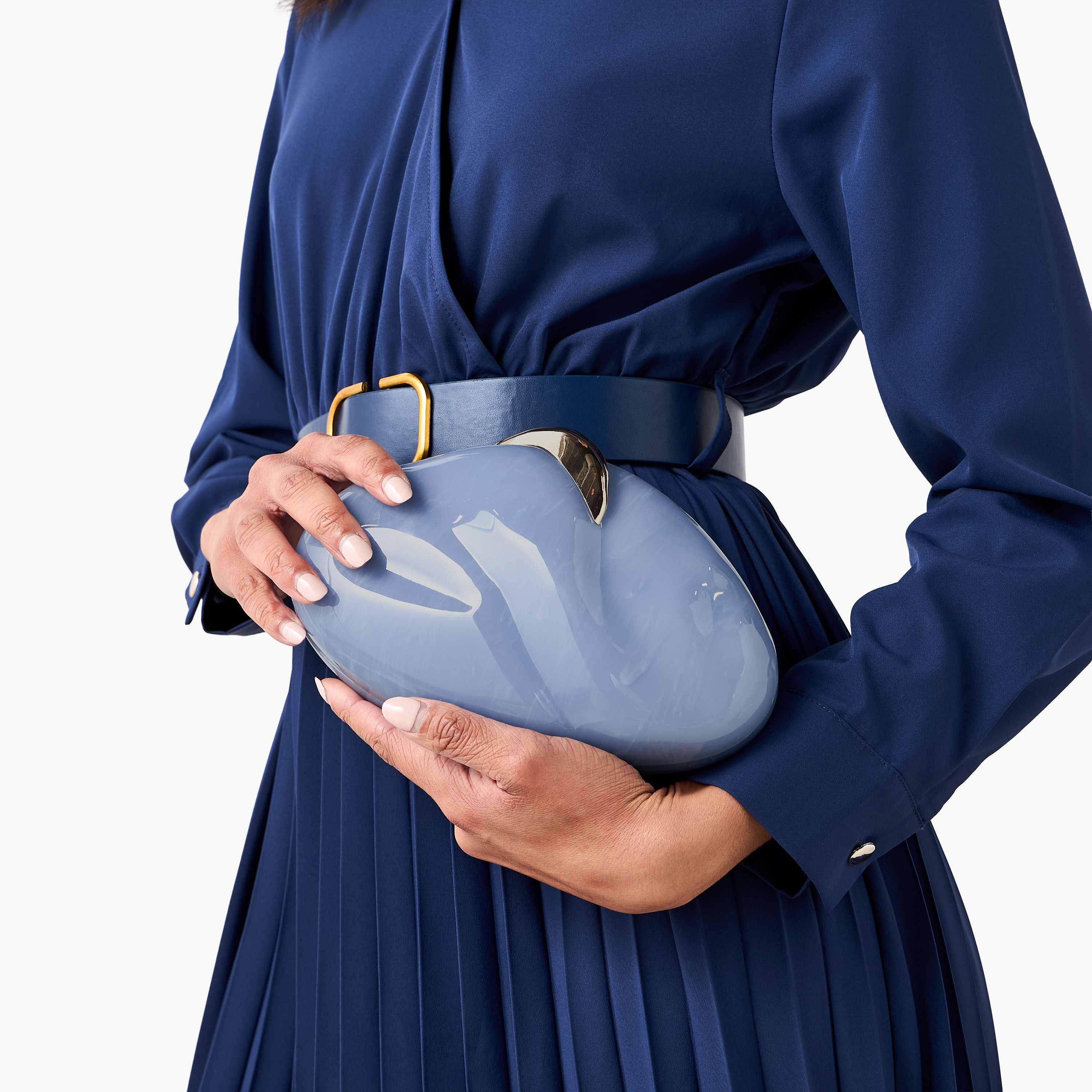 Textured Clutch with Detachable Chain Strap-women-bagsandwallets-handbags-image-2