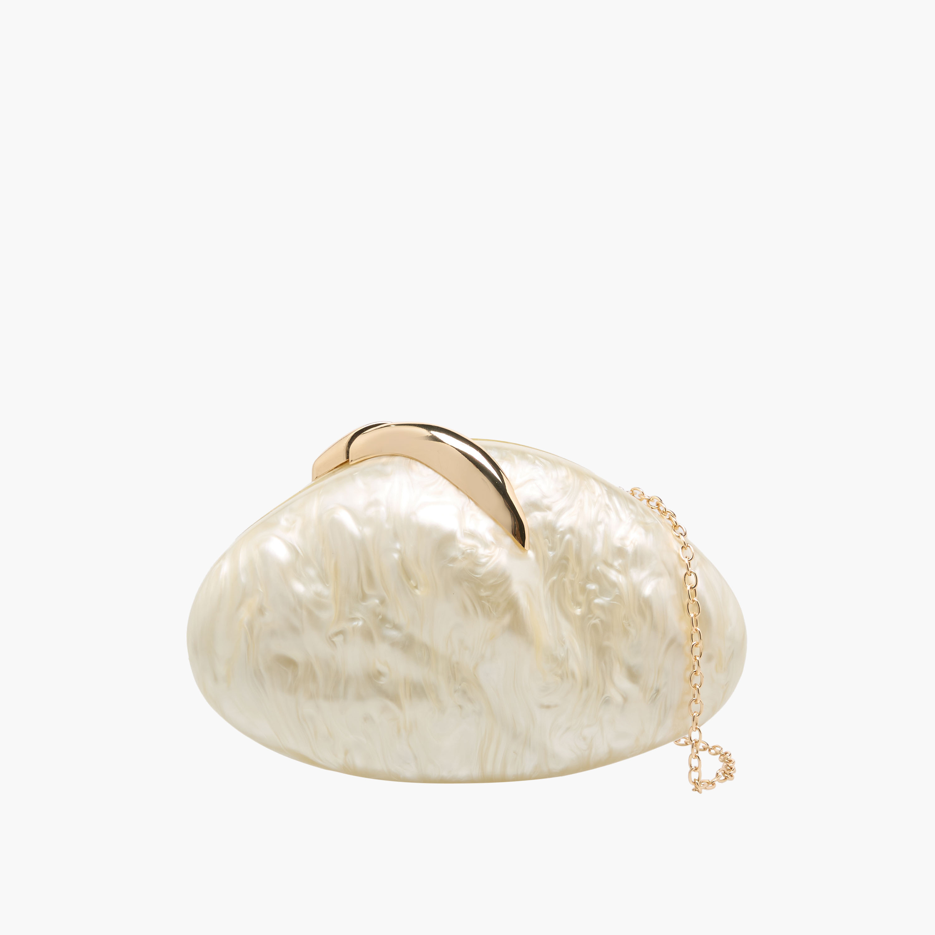 Textured Clutch with Detachable Chain Strap-women-bagsandwallets-handbags-image-1