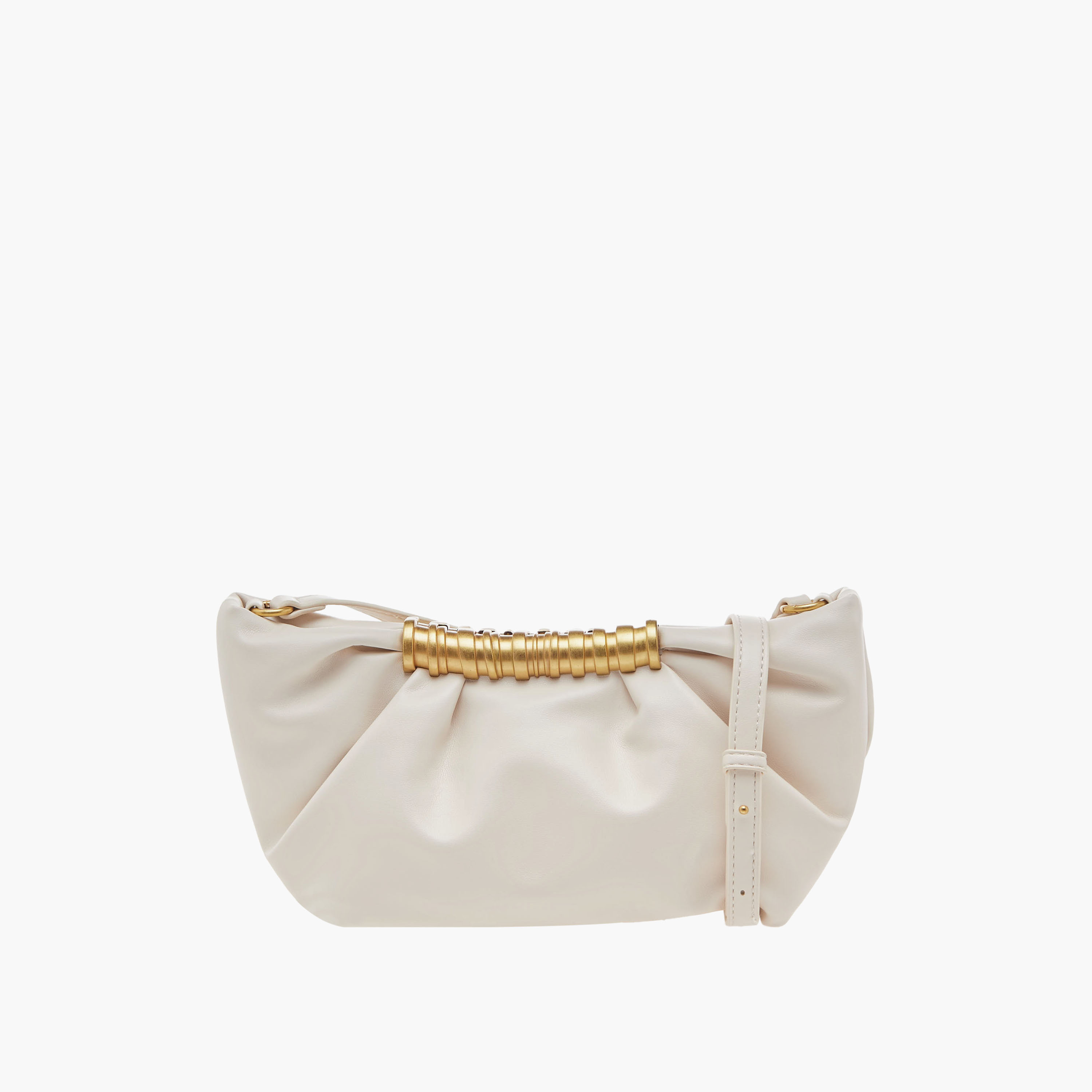 Ruched Crossbody Bag with Adjustable Strap-women-bagsandwallets-handbags-image-1
