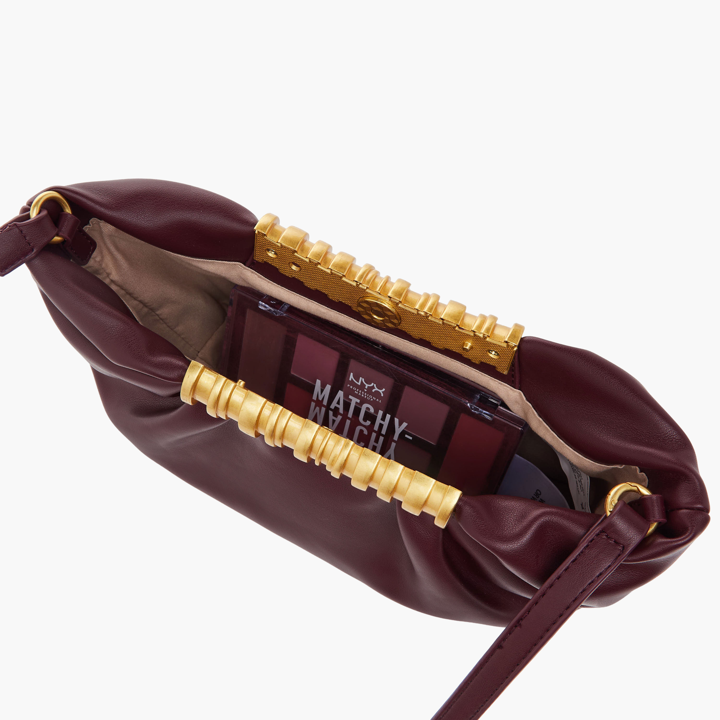 Ruched Crossbody Bag with Adjustable Strap-women-bagsandwallets-handbags-image-8
