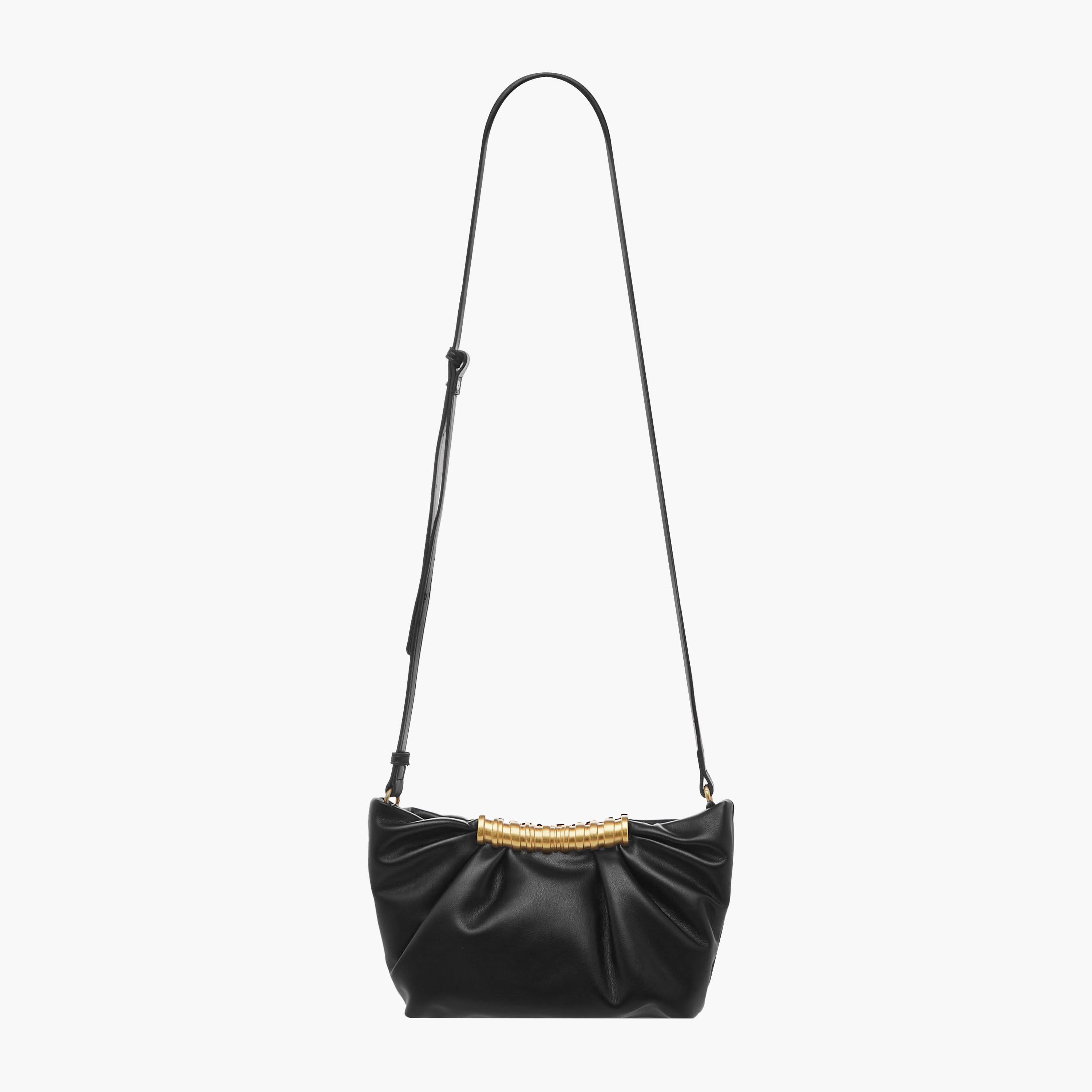 Ruched Crossbody Bag with Adjustable Strap-women-bagsandwallets-handbags-image-3