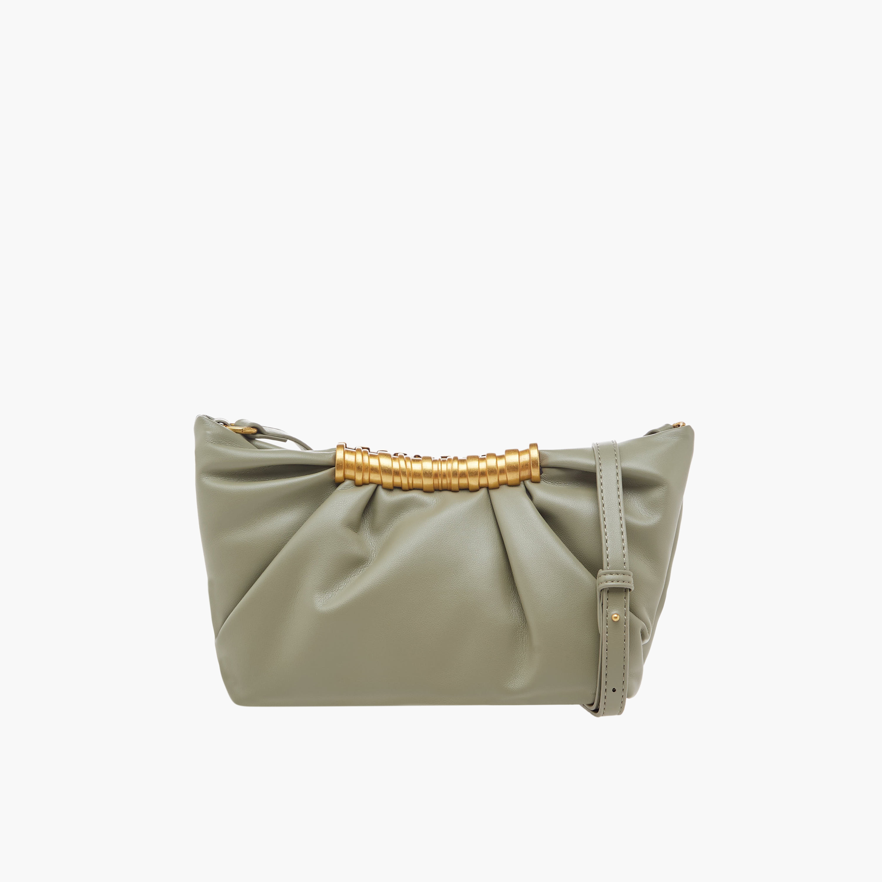 Ruched Crossbody Bag with Adjustable Strap-women-bagsandwallets-handbags-image-1