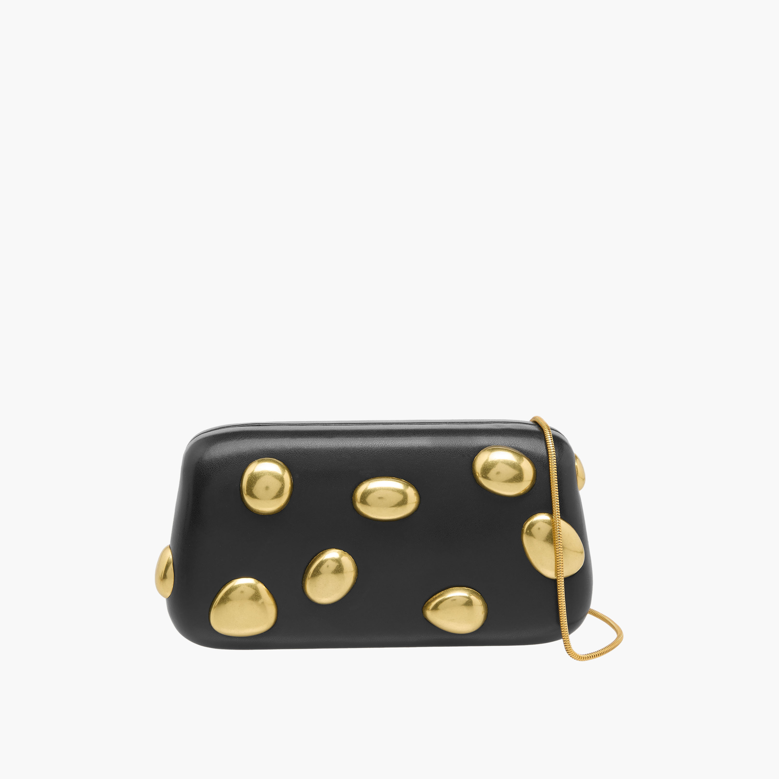 Metal Accent Clutch with Detachable Chain Strap-women-bagsandwallets-handbags-image-1
