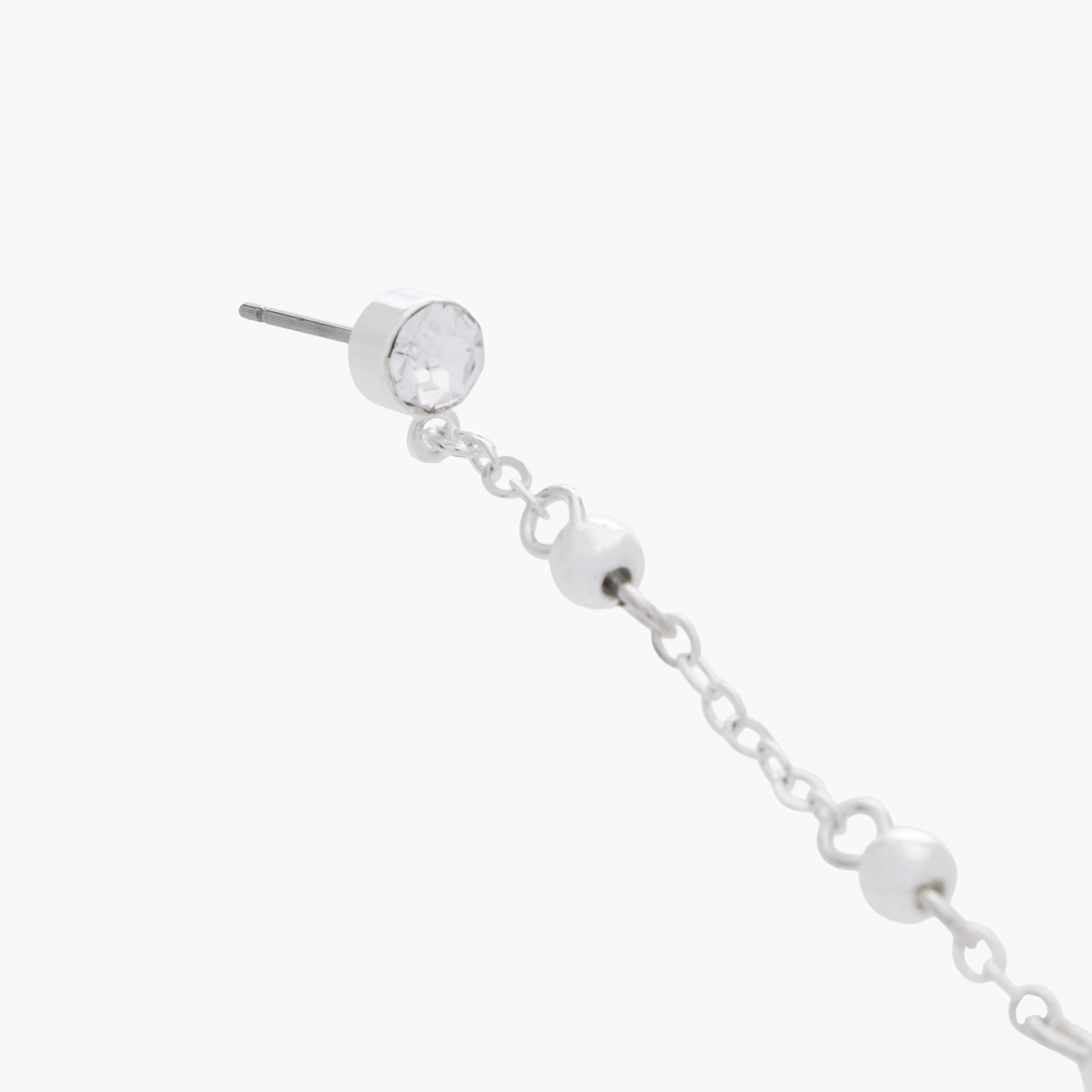 Pack of 9 Silver Tone Earrings with Pushback Closure-women-watchesandjewellery-jewellery-earrings-image-5