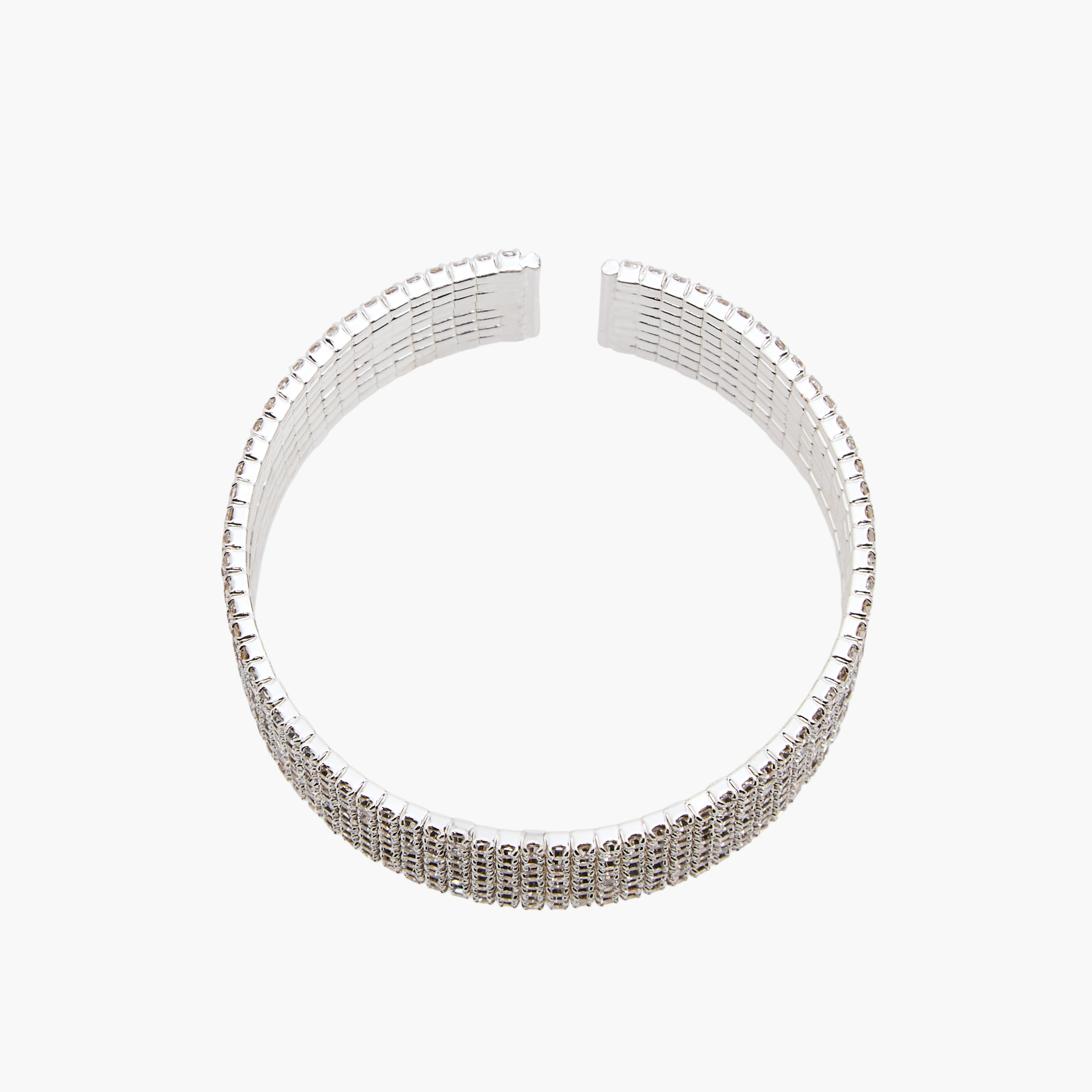 Metallic Diamante Embellished Cuff Bracelet-women-watchesandjewellery-jewellery-banglesandbracelets-image-3