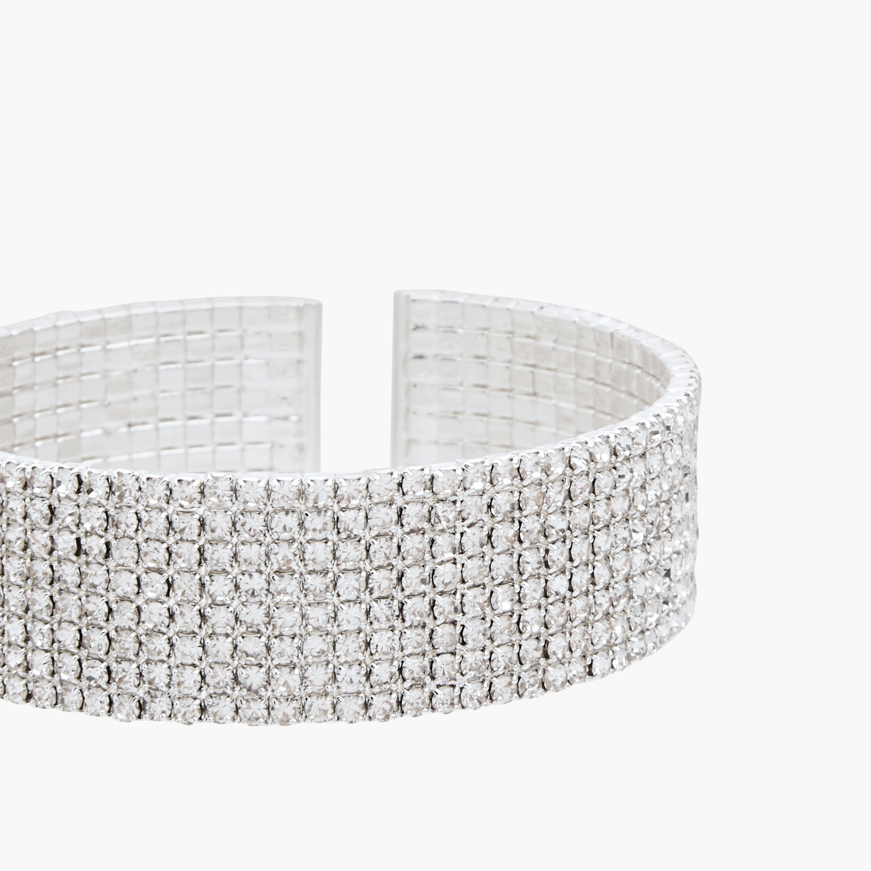 Metallic Diamante Embellished Cuff Bracelet-women-watchesandjewellery-jewellery-banglesandbracelets-image-4
