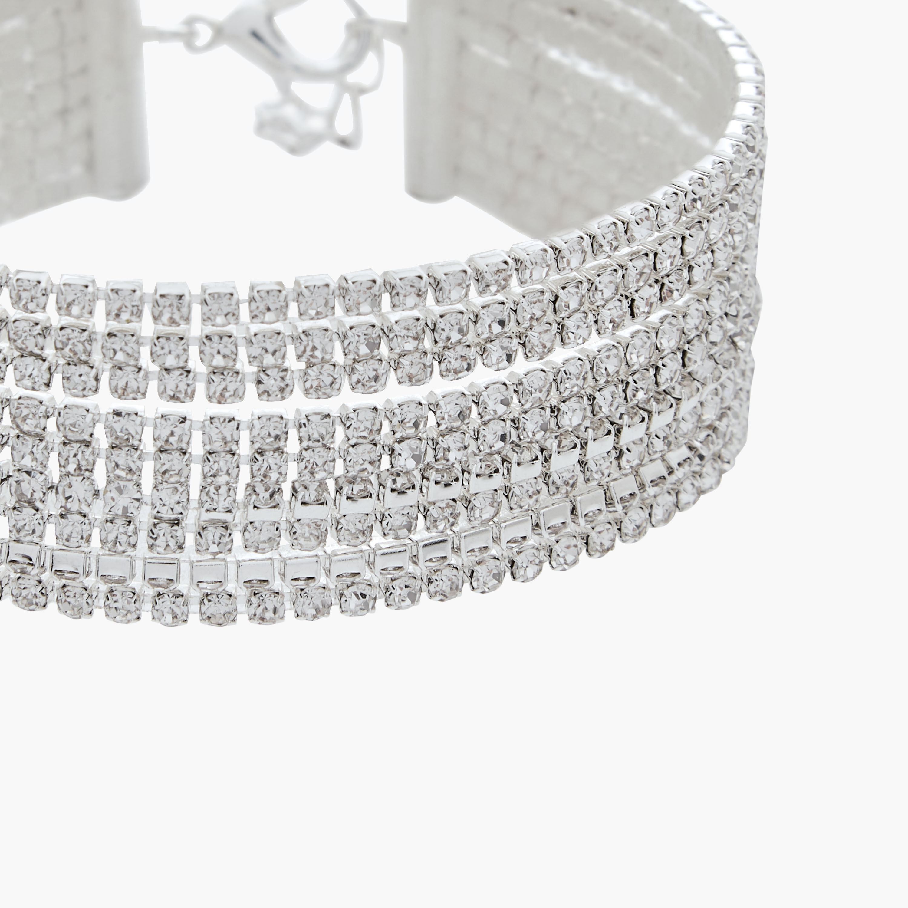 سوار فضي اللون مزين بأحجار-women-watchesandjewellery-jewellery-banglesandbracelets-image-4