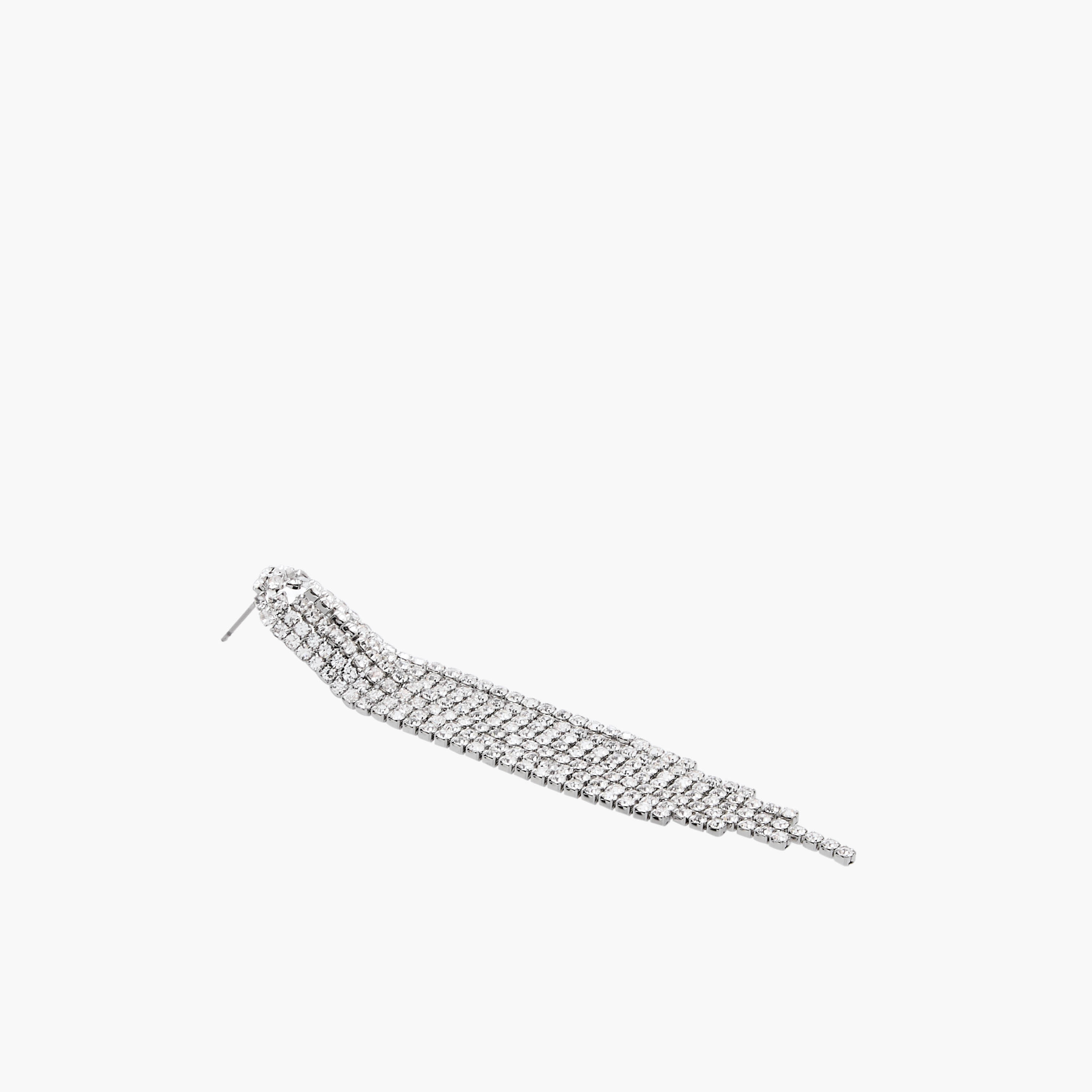 حلقان ميتالك بشرّابات مزيّنة مع مكبس إغلاق خلفي-women-watchesandjewellery-jewellery-earrings-image-4