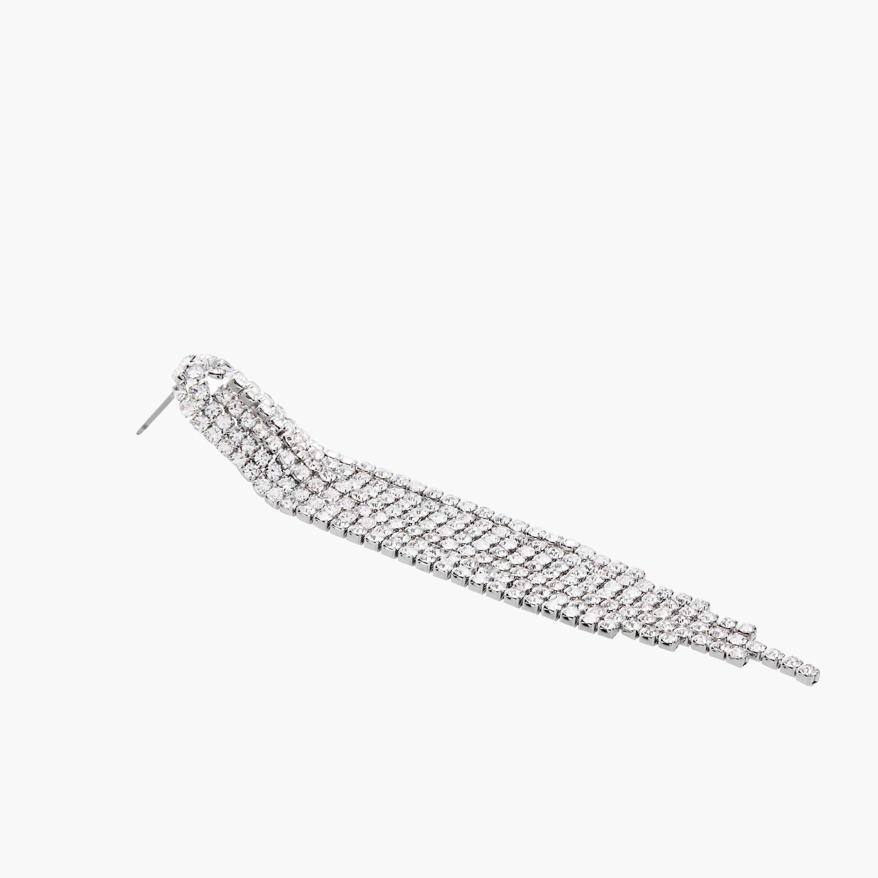 حلقان ميتالك بشرّابات مزيّنة مع مكبس إغلاق خلفي-women-watchesandjewellery-jewellery-earrings-image-6