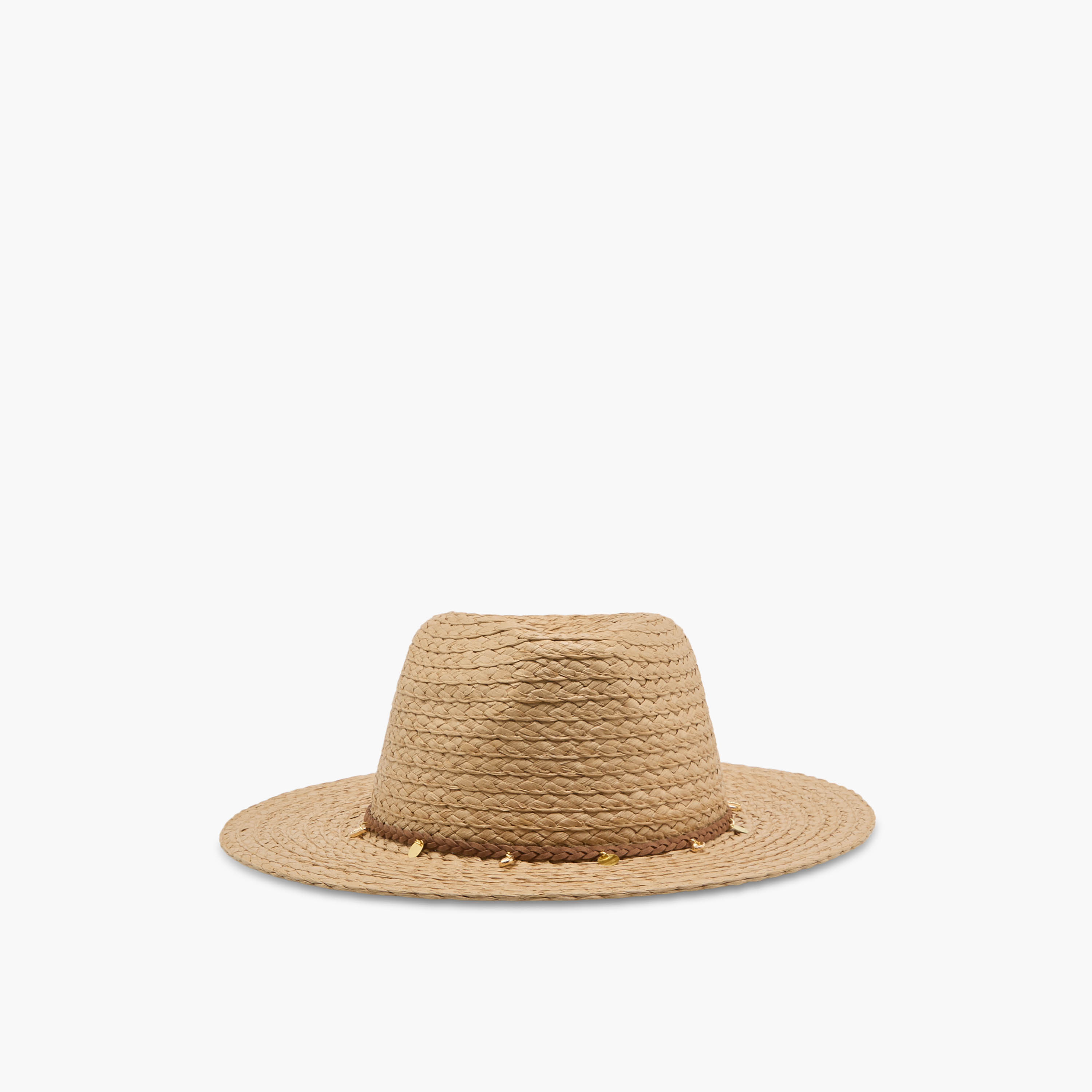 Textured Charm Detail Beach Hat-women-clothingaccessories-capsandhats-image-4
