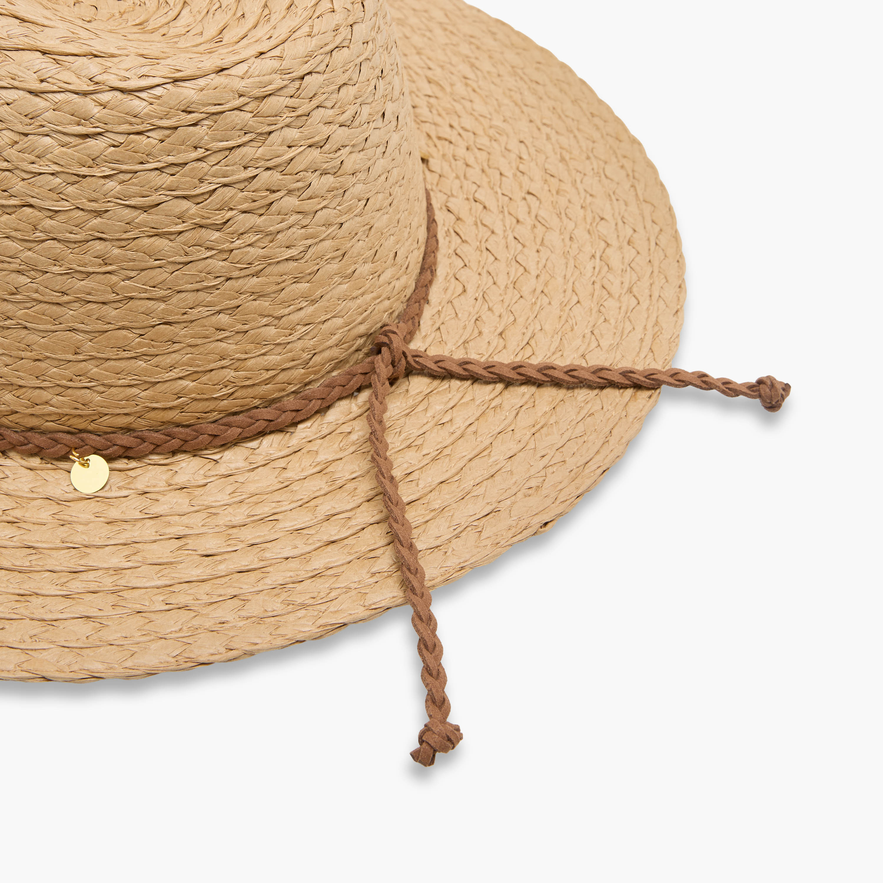 Textured Charm Detail Beach Hat-women-clothingaccessories-capsandhats-image-6