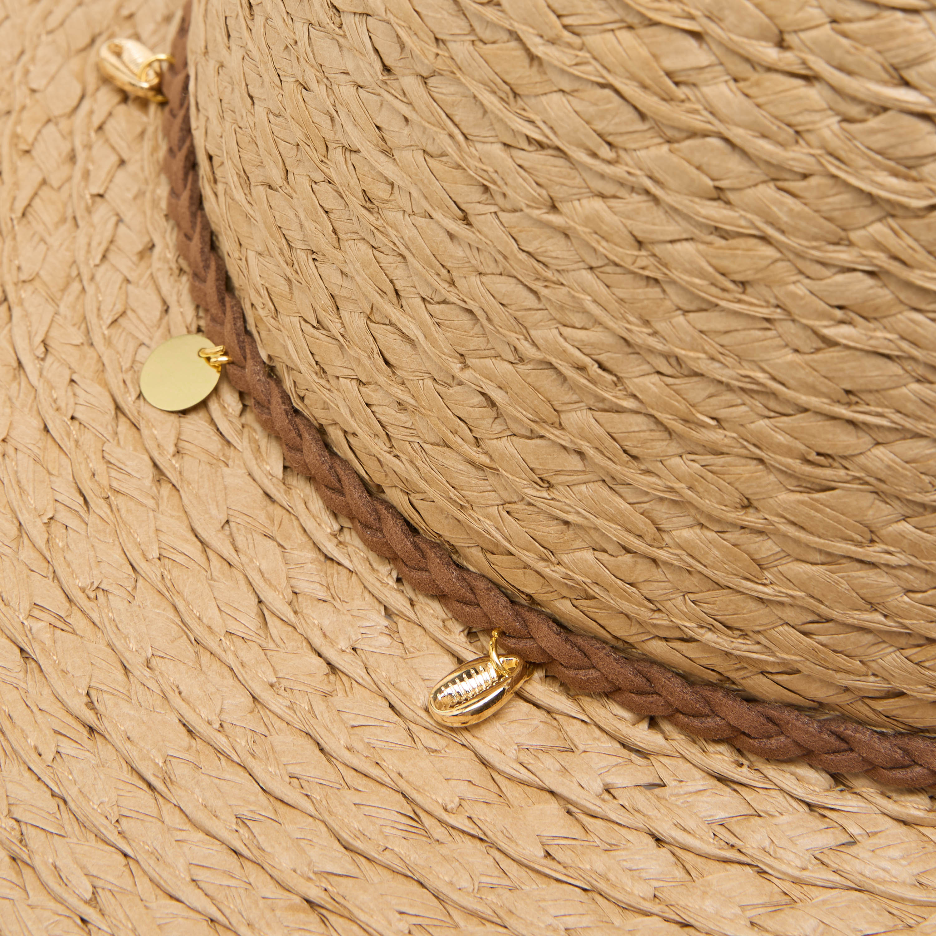 Textured Charm Detail Beach Hat-women-clothingaccessories-capsandhats-image-7