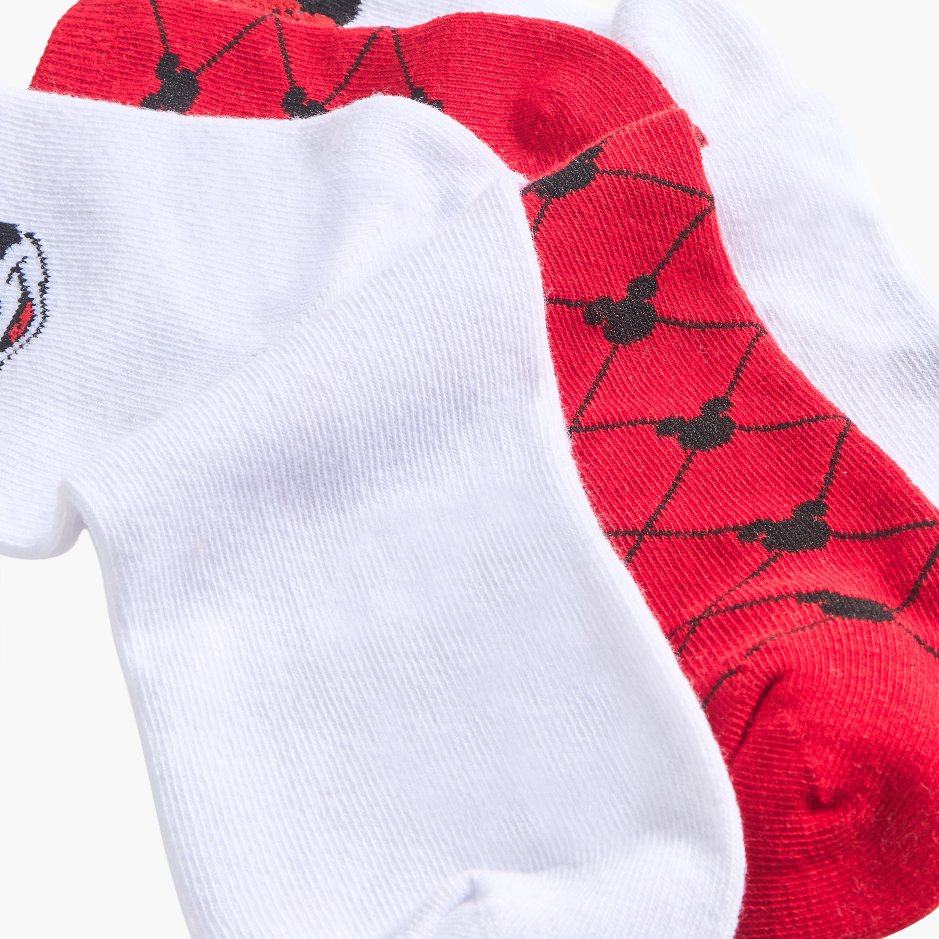Mickey and Minnie Mouse Pack of 3 Quarter Crew Length Socks-women-socksandstockings-image-5