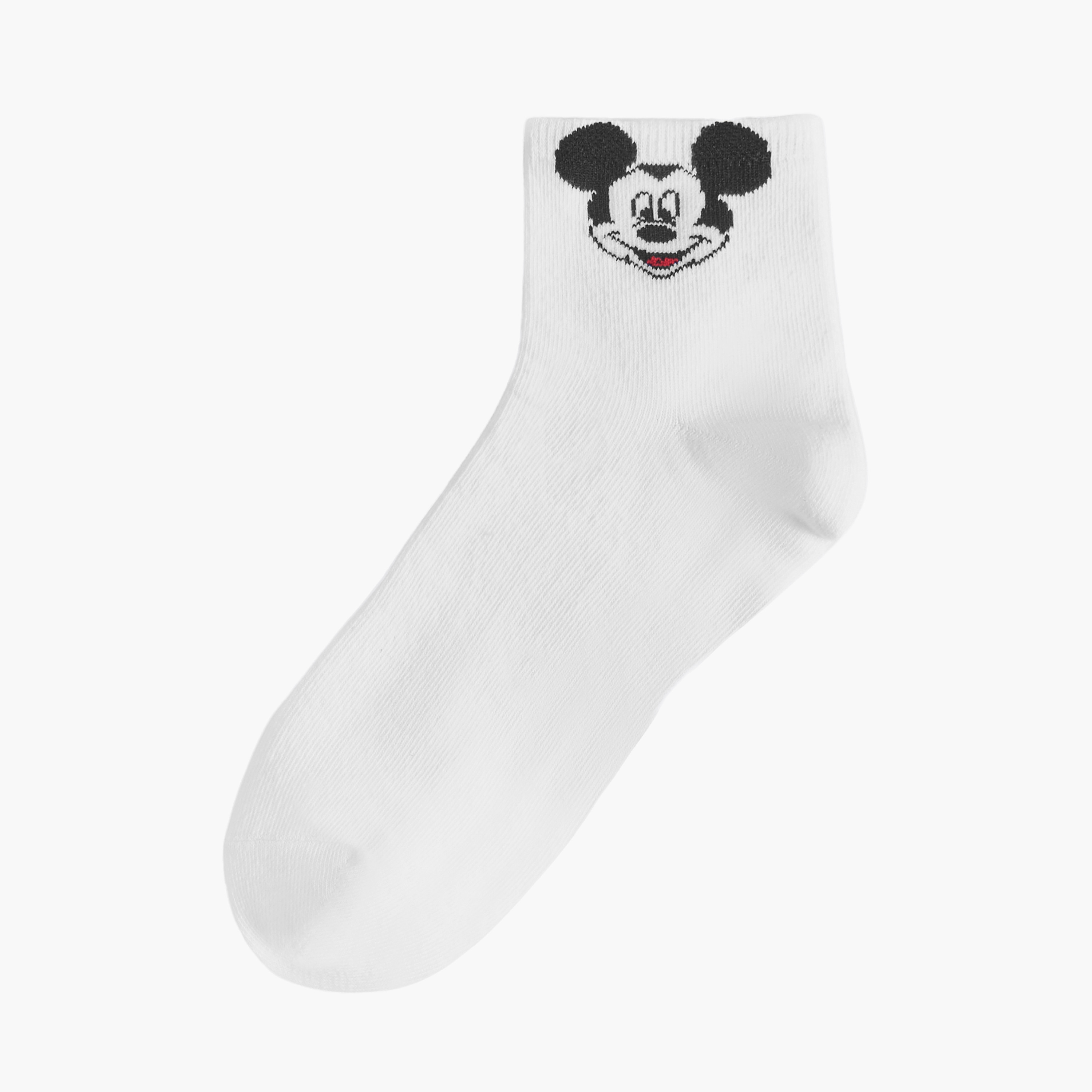 Mickey and Minnie Mouse Pack of 3 Quarter Crew Length Socks-women-socksandstockings-image-7
