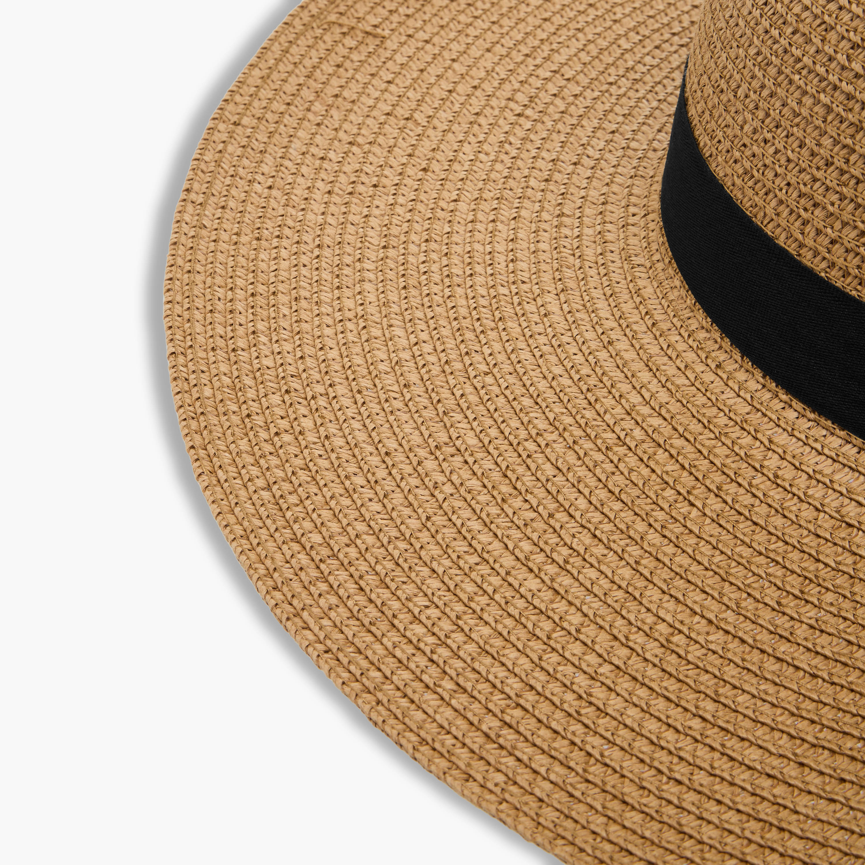 Textured Bow Trim Beach Hat-women-clothingaccessories-capsandhats-image-5
