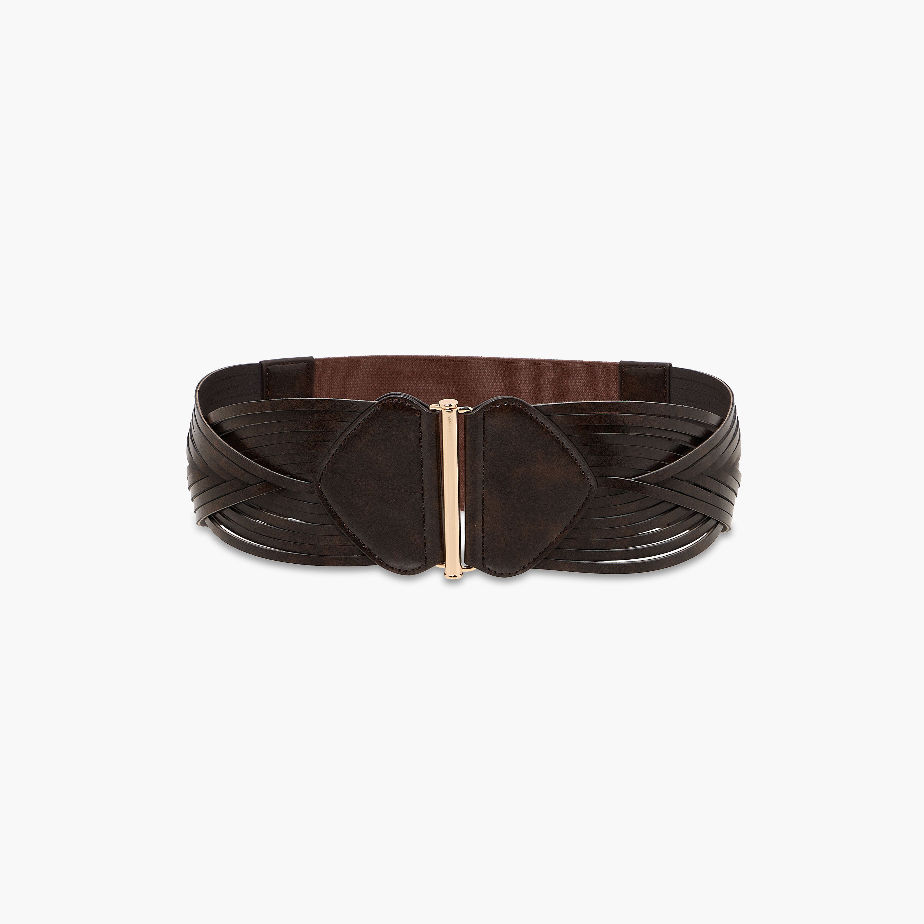 Woven Stretch Waist Belt with Buckle Closure-women-clothingaccessories-belts-image-1