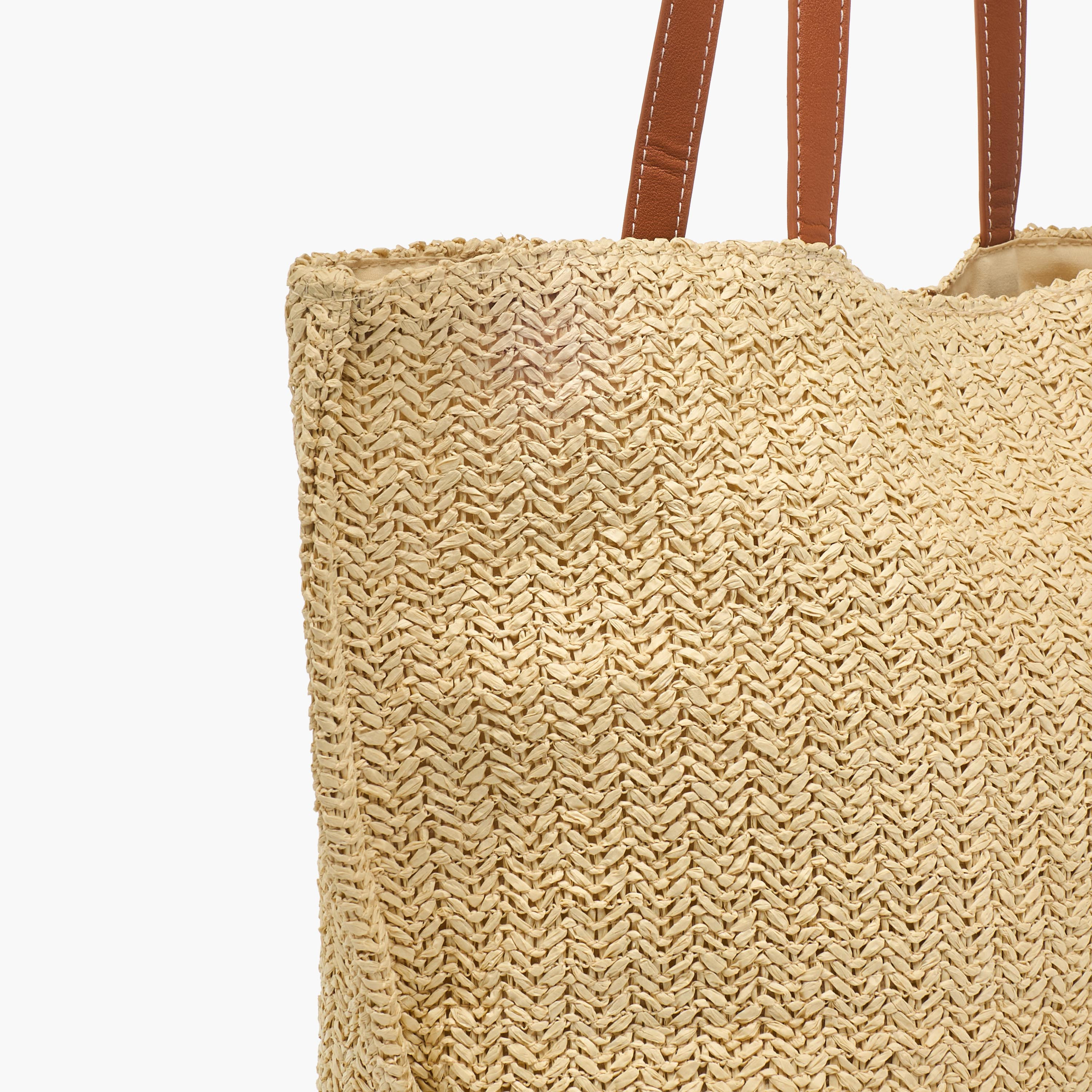 Monogram Embroidered Tote Bag with Double Handles-women-bagsandwallets-handbags-image-6