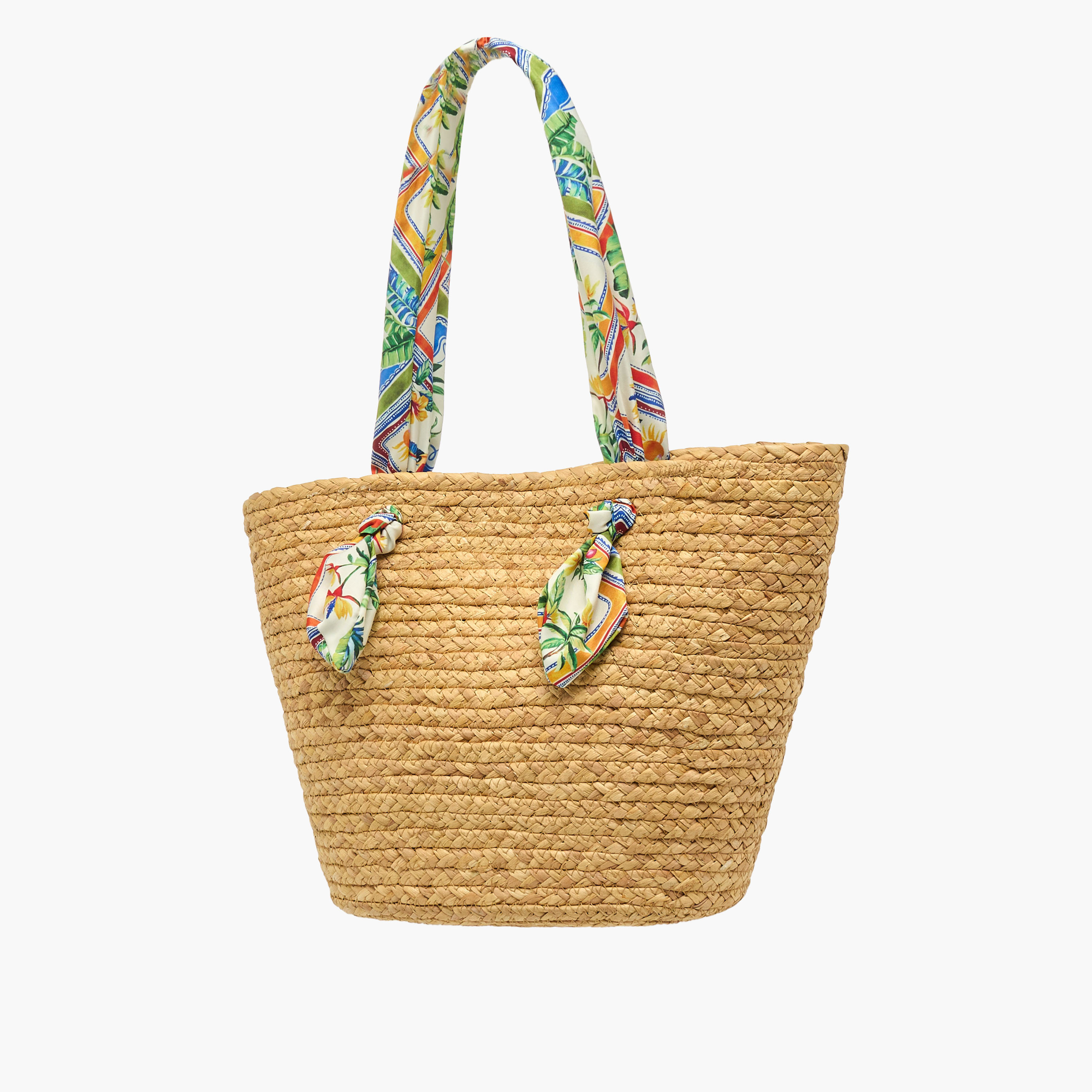 شنطة توتي بارزة الملمس بمقبض مزين بوشاح-women-bagsandwallets-handbags-image-3