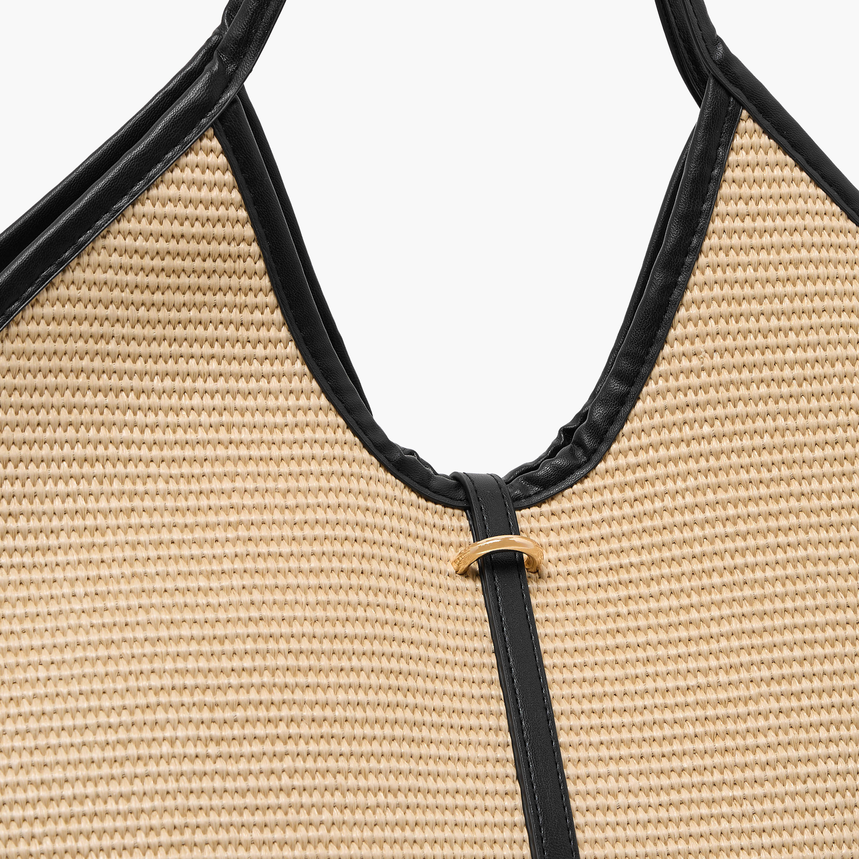 Textured Tote Bag with Double Handle-women-bagsandwallets-handbags-image-5